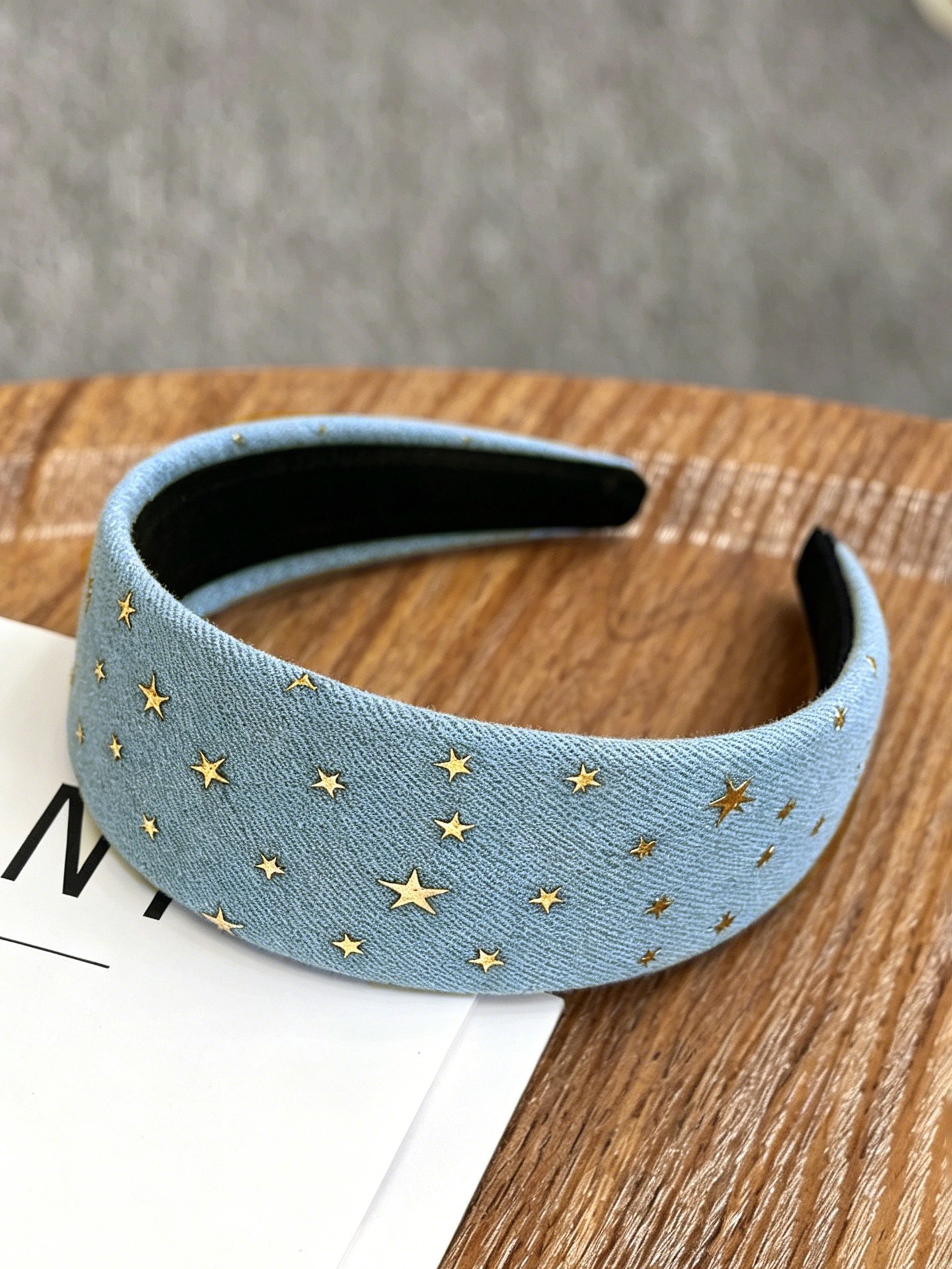 Pentagram Denim Hair Clip
