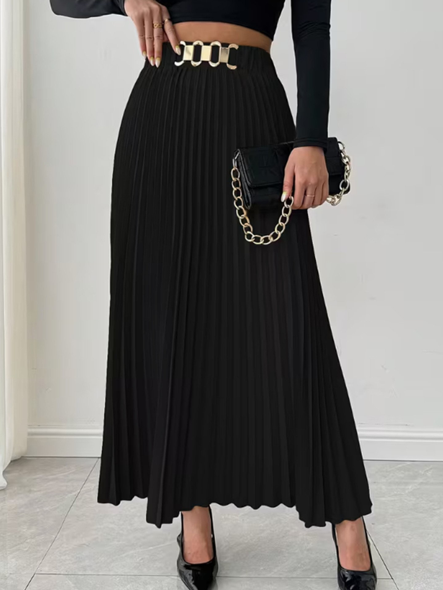 Elegant Pleated Skirt