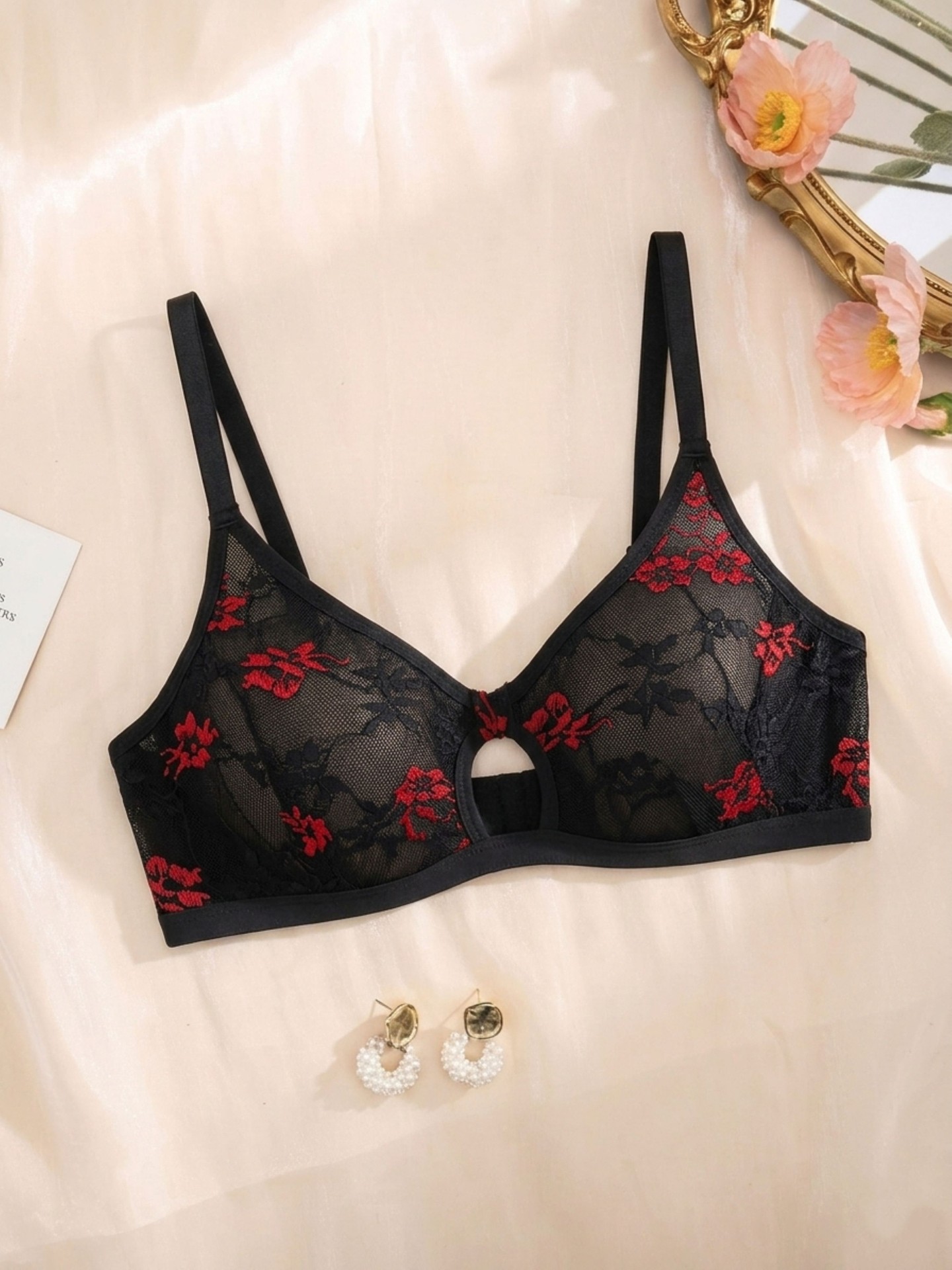 Embroidered Freedom Bra