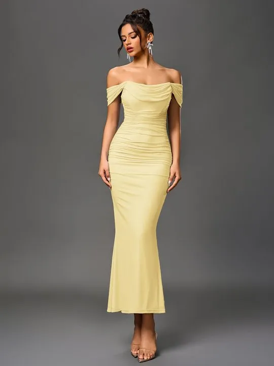 corset back dress lace up TILIA, a Wedding in Hemp and Silk Chiffon – Larimeloom Color:Medium Dark Blue atr_collection-W-SoftFlexPonte enhancing fit black tie dress for