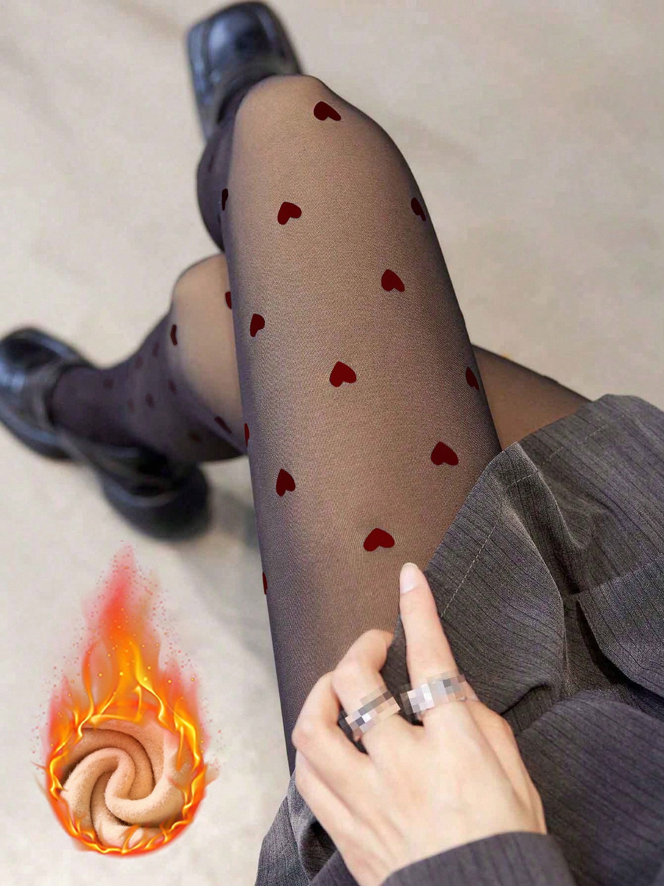 Fleece-lined Heart Tight