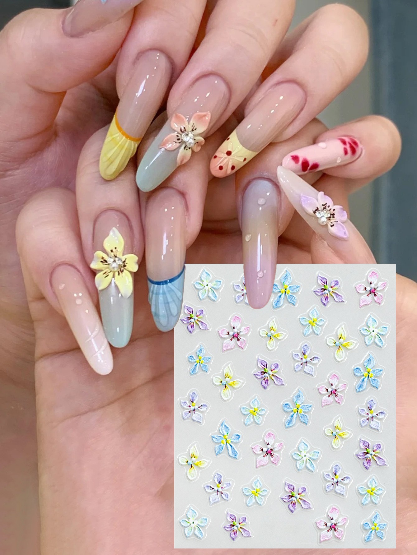3D Flower Nail And Body Art