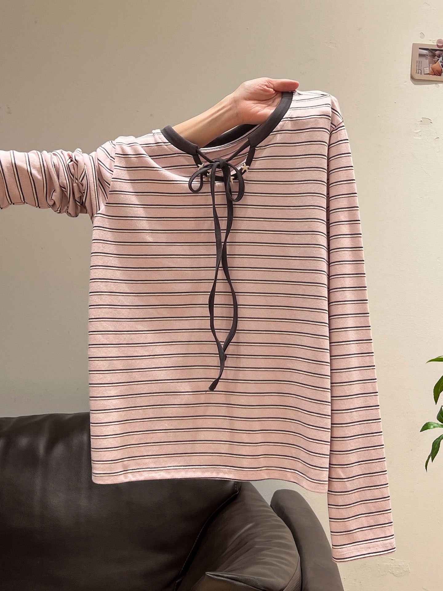 Rivet-Embellished Pullover T-Shirt