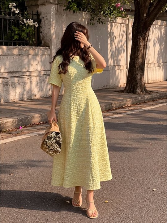 a line dress style Grace High Quality A-line with Long Sleeves 4 / Green flattering silhouette Halter Y2K Prom Dresses Collection Size:US24W