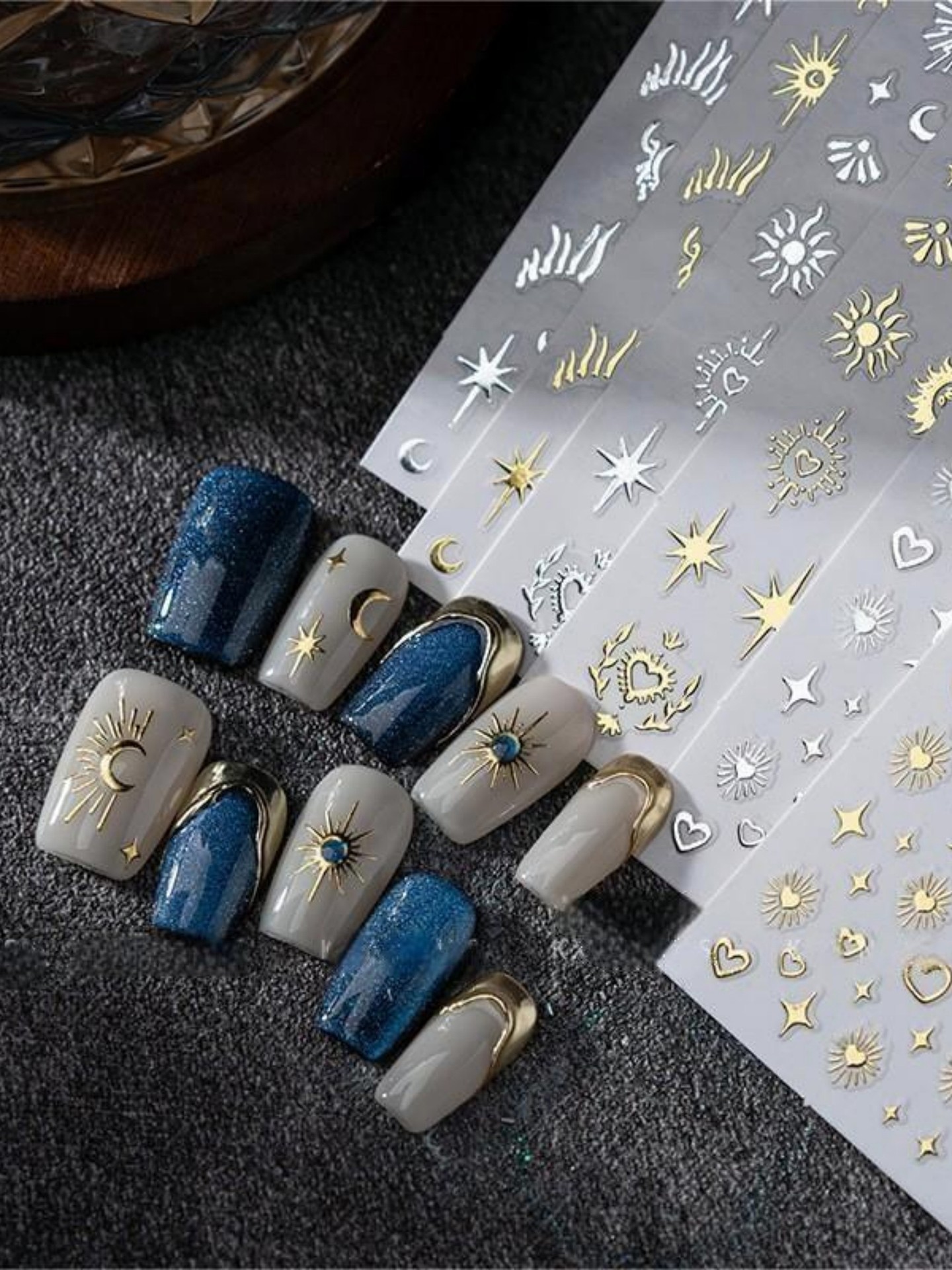 6pcs Star Nail Art