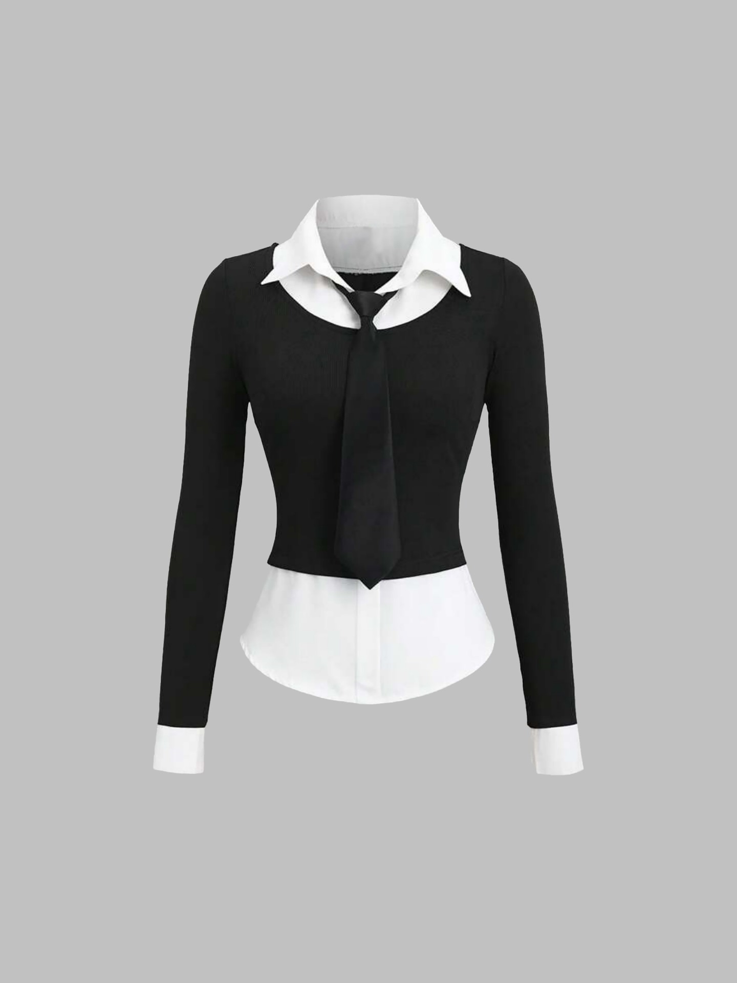 Neck Tie Blouse