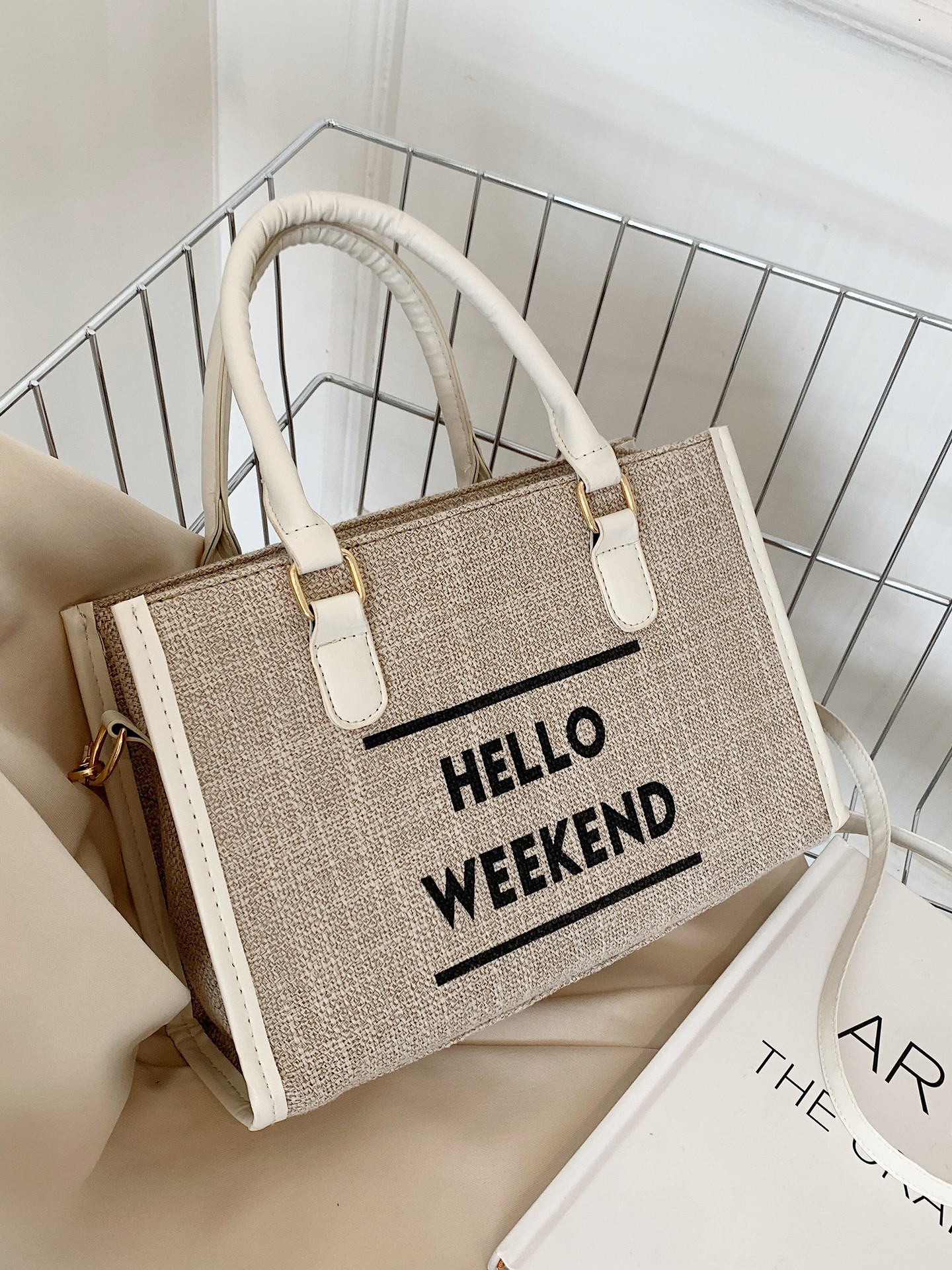 Patchwork Top Handle Bags