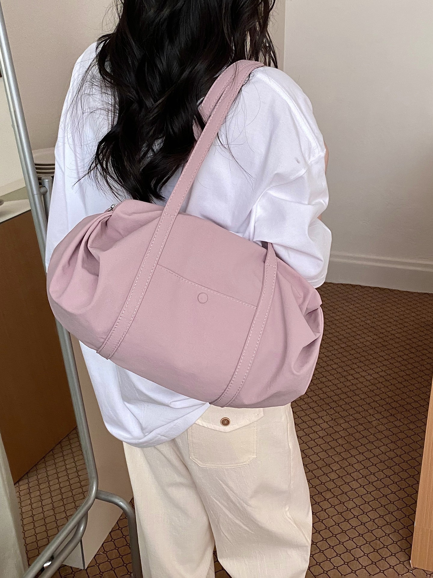 Button Shoulder Bag