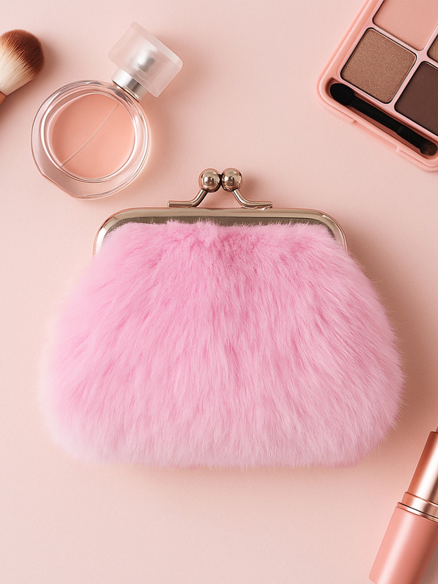 Fur Lipstick Bag
