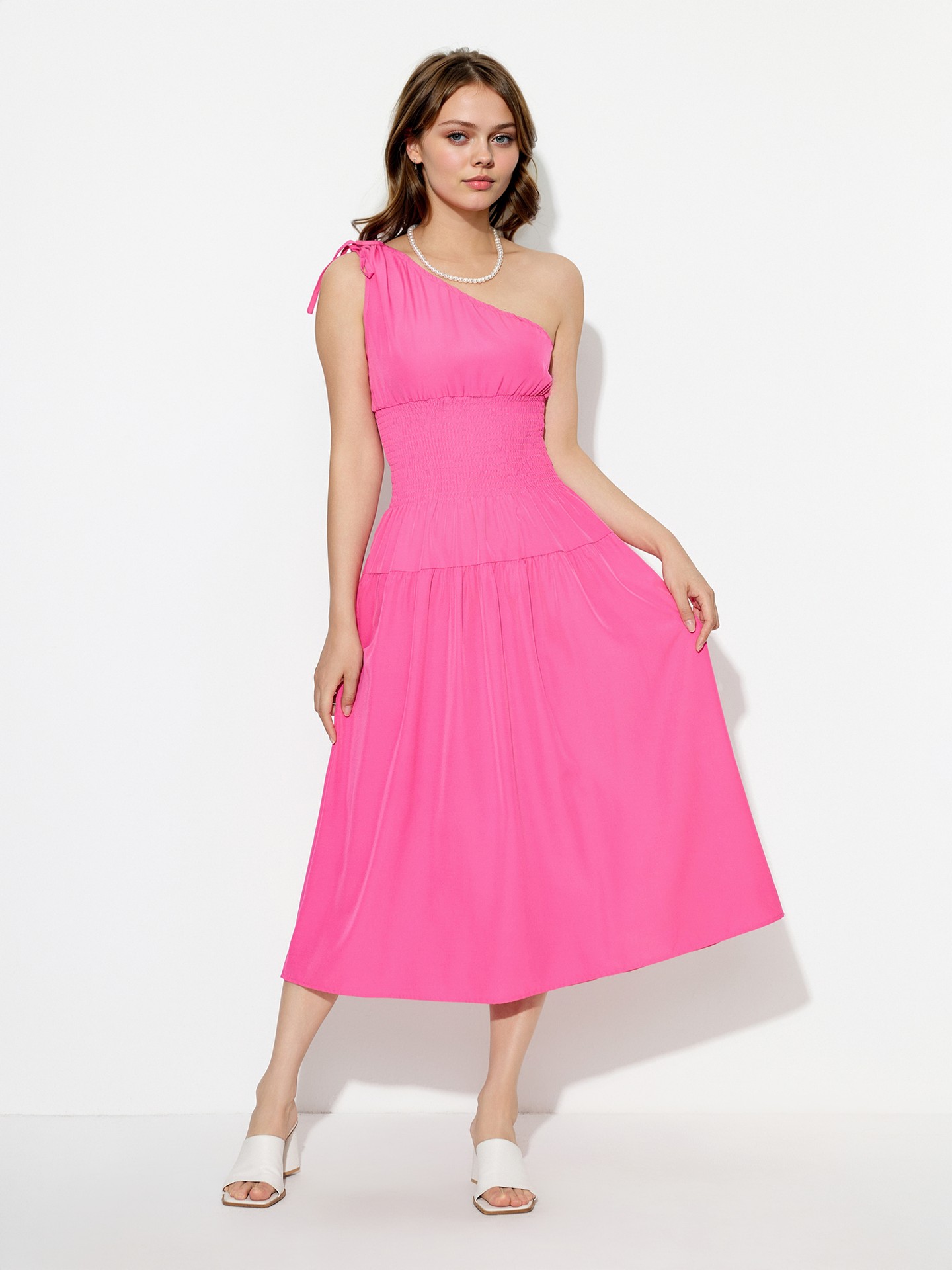 Smocking A-Line Dress