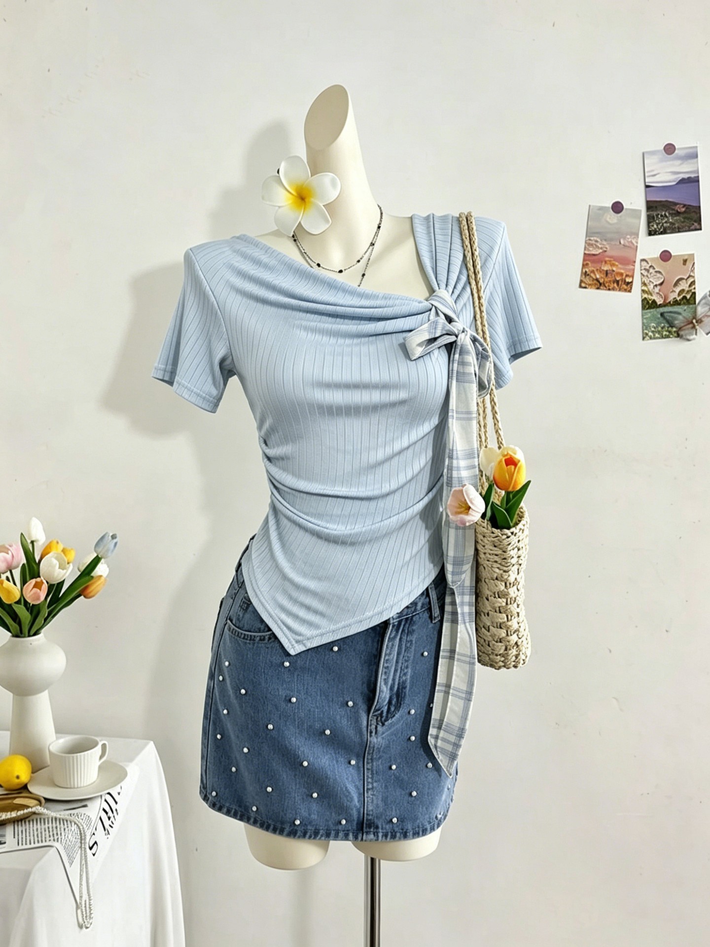 Knotted Pullover T-Shirt