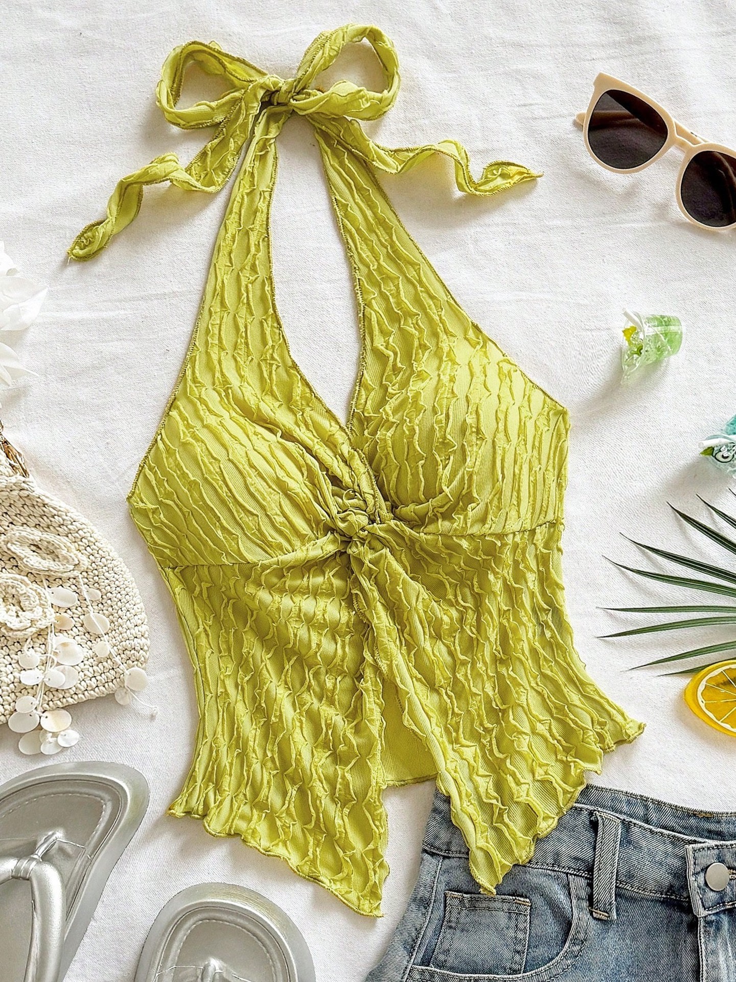 Knotted Halter Top