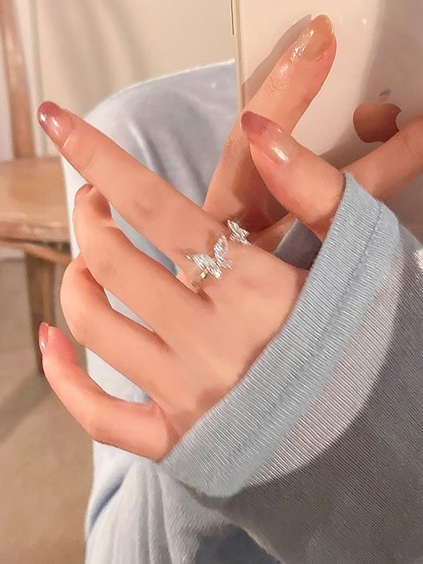 Rhinestone Fashion Ring