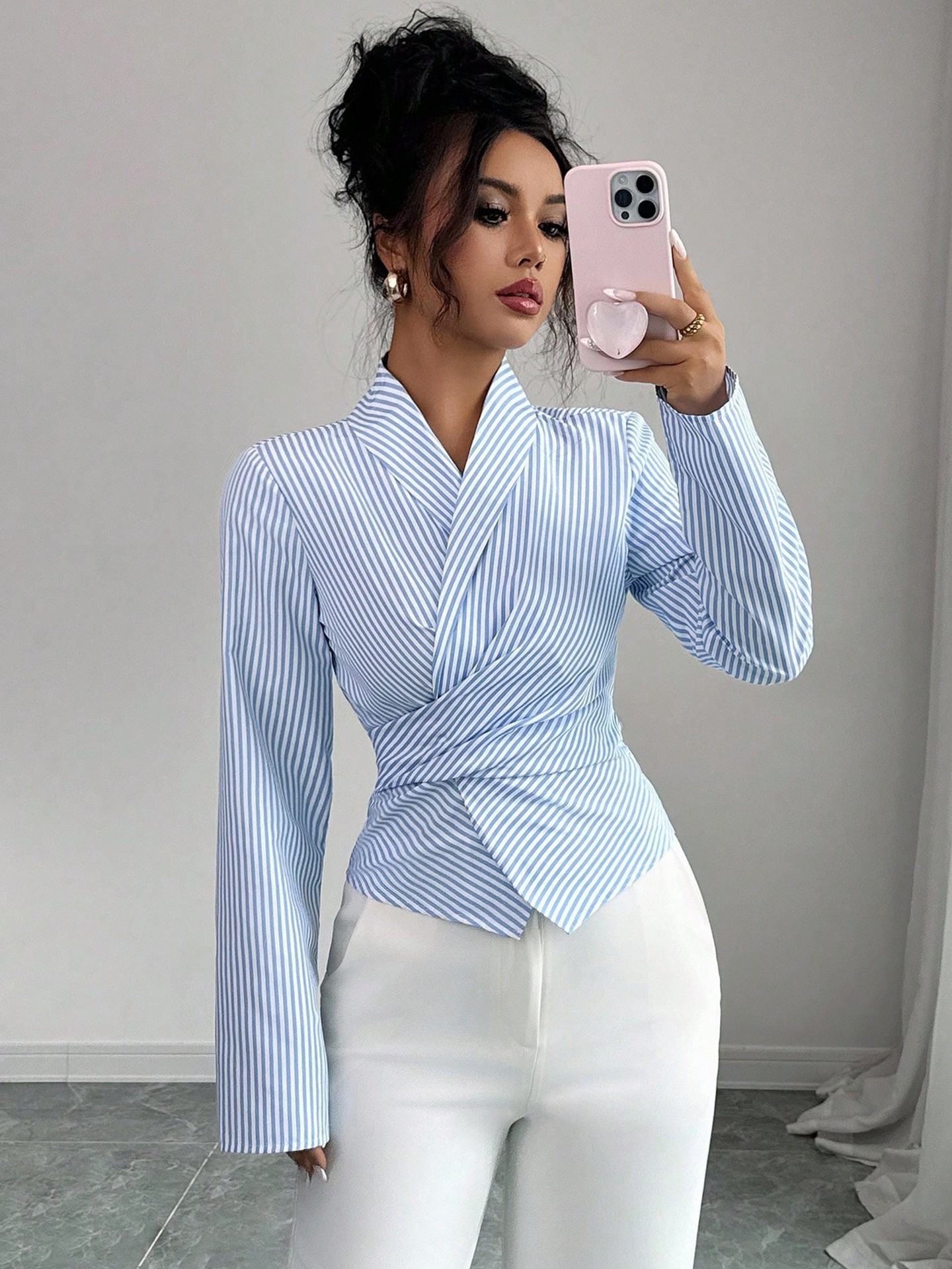 Wrap Long Sleeve Top