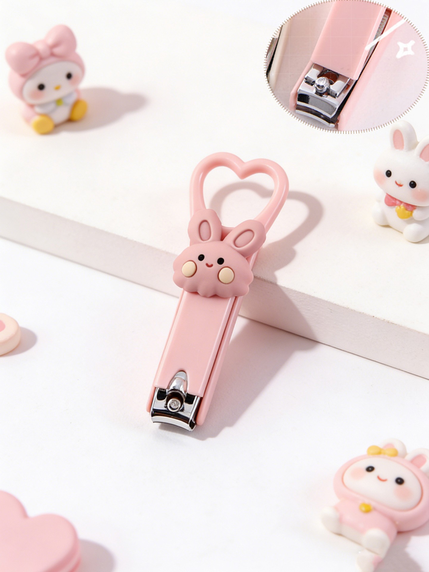 Sweet Bunny Heart Nail Cutter