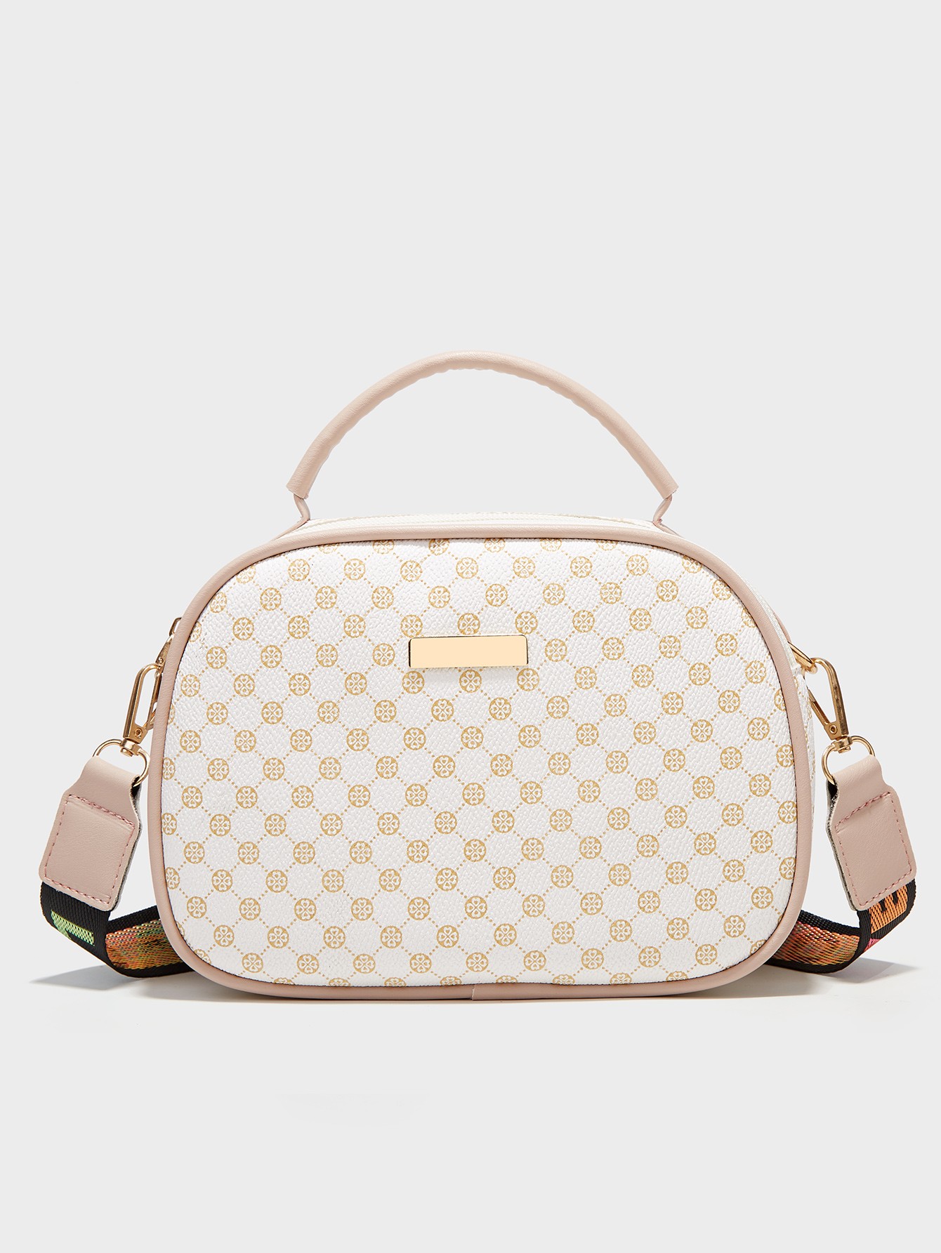 Plaid Box Crossbody Bag