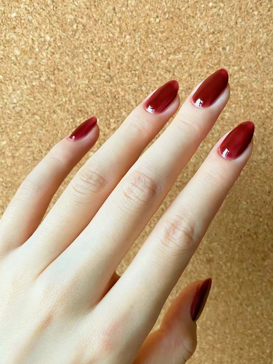 Almond Press on Nails