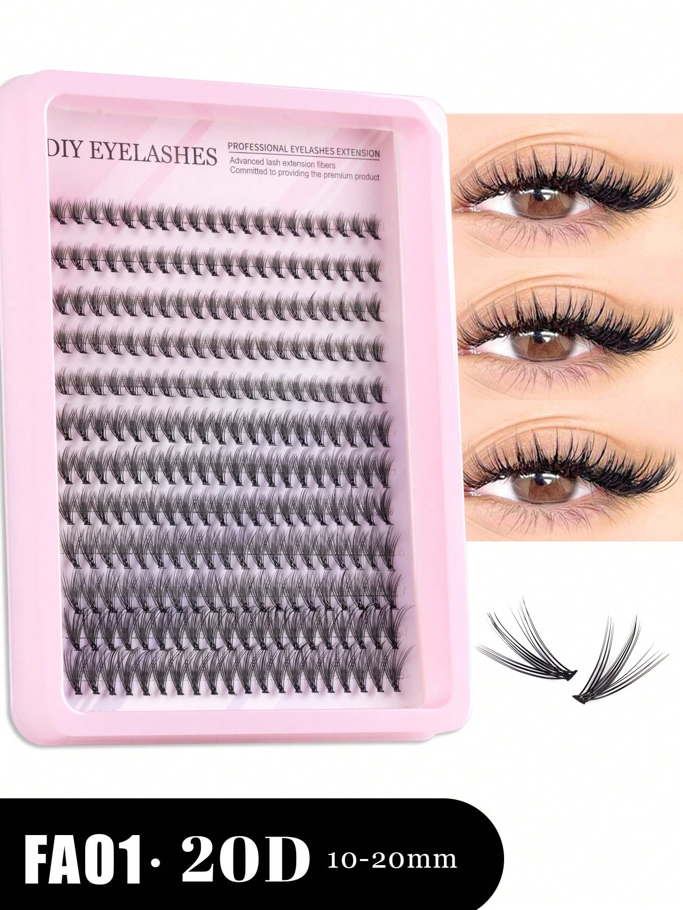 240pcs Individual Natural Eyelash