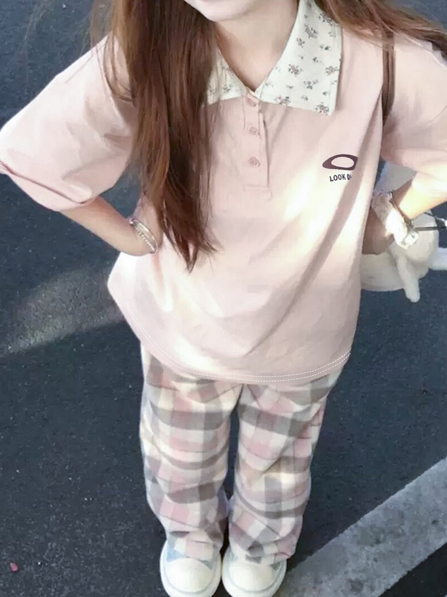 Sweet Floral Polo T-Shirt