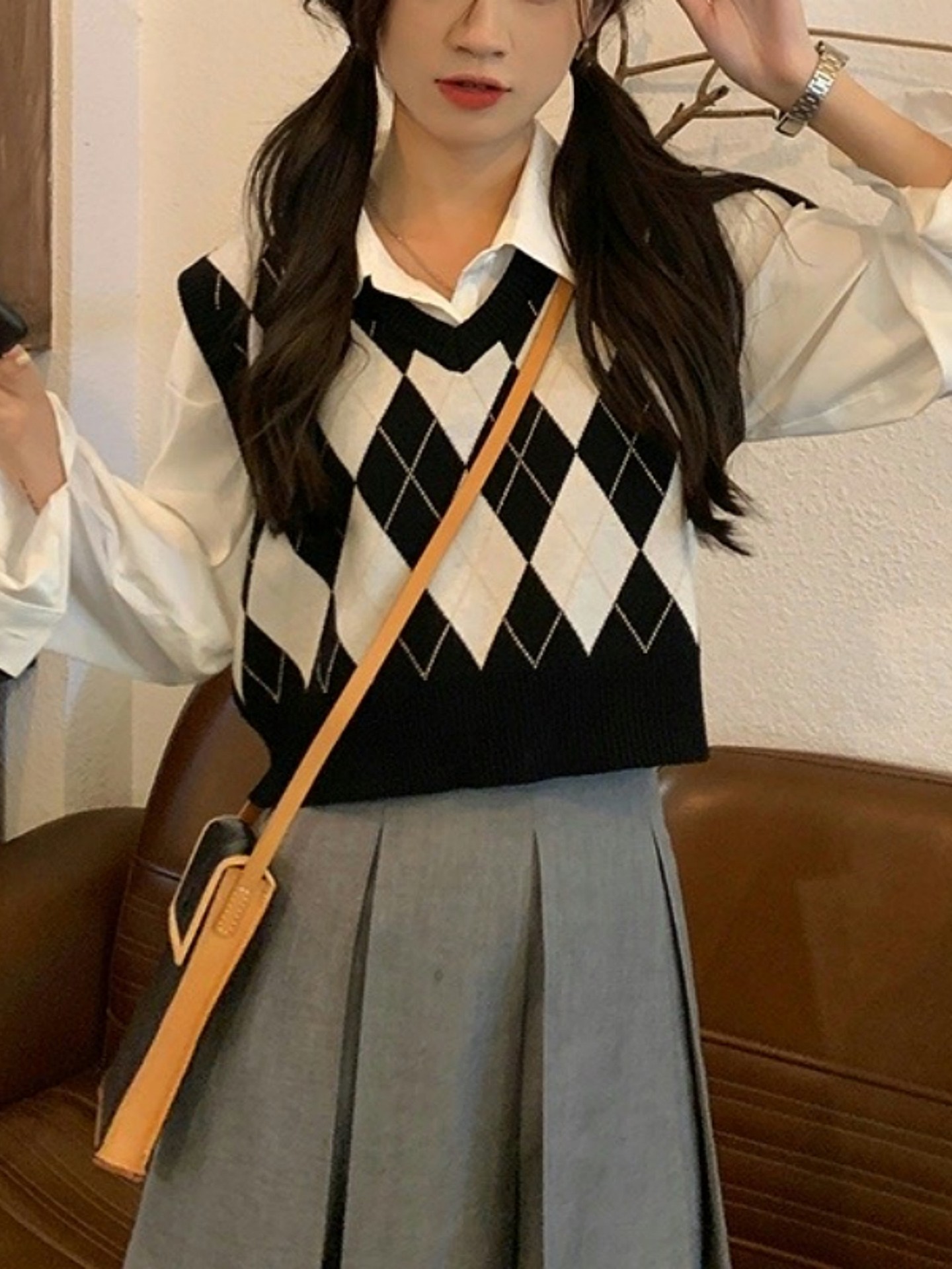 Jacquard Knit Top