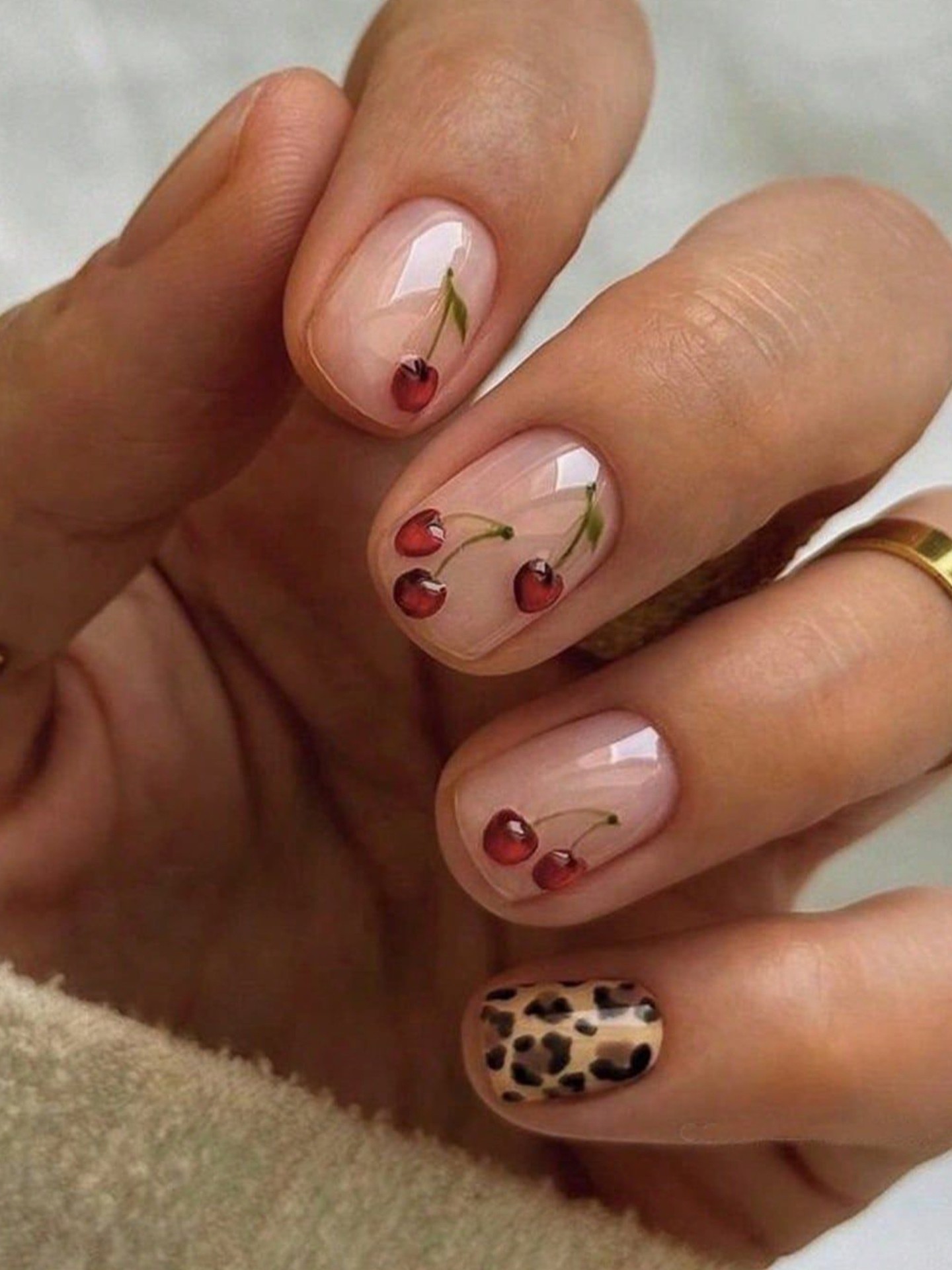 Leopard Artificial Nails