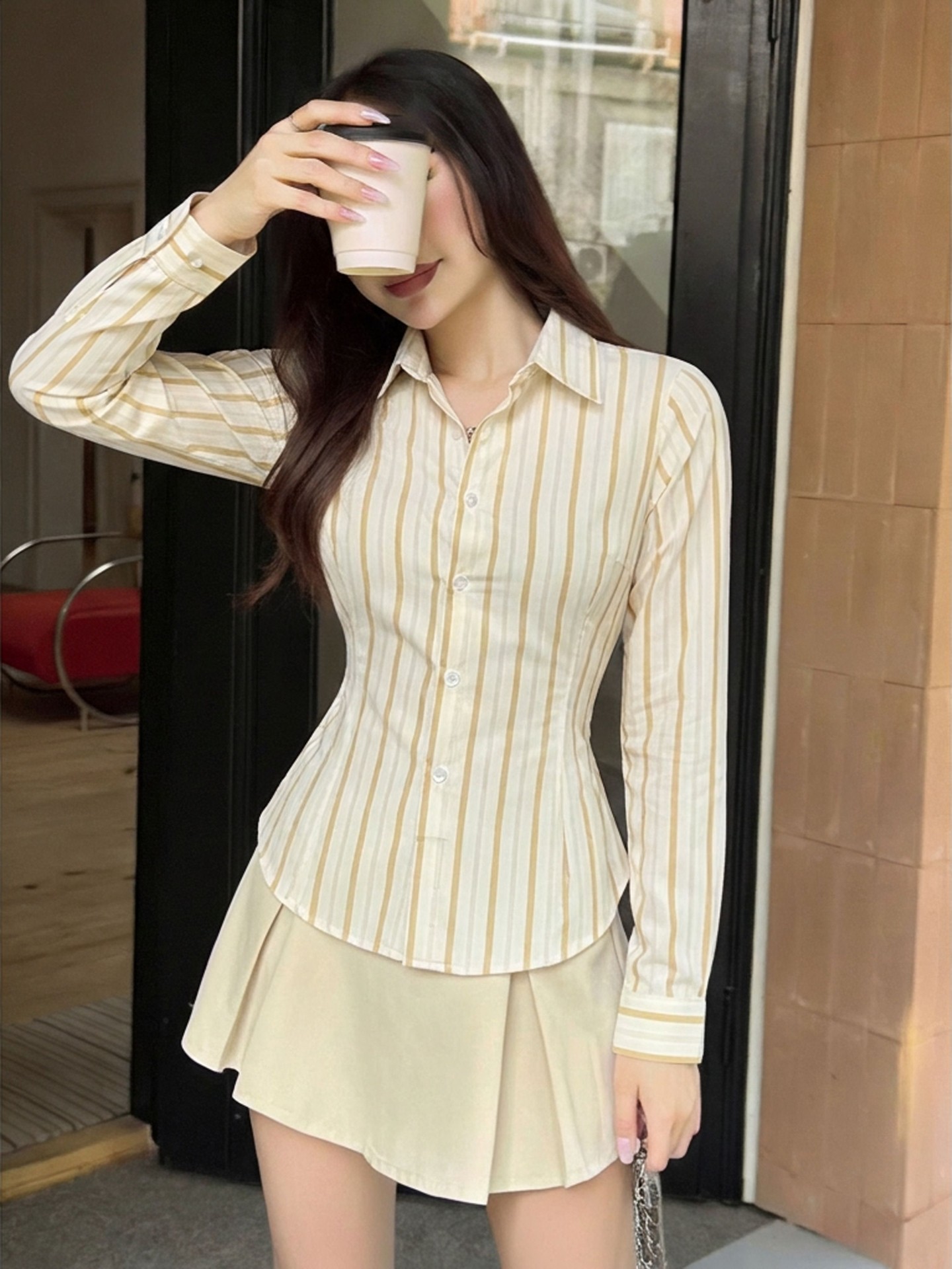 Smocked Placket Blouse