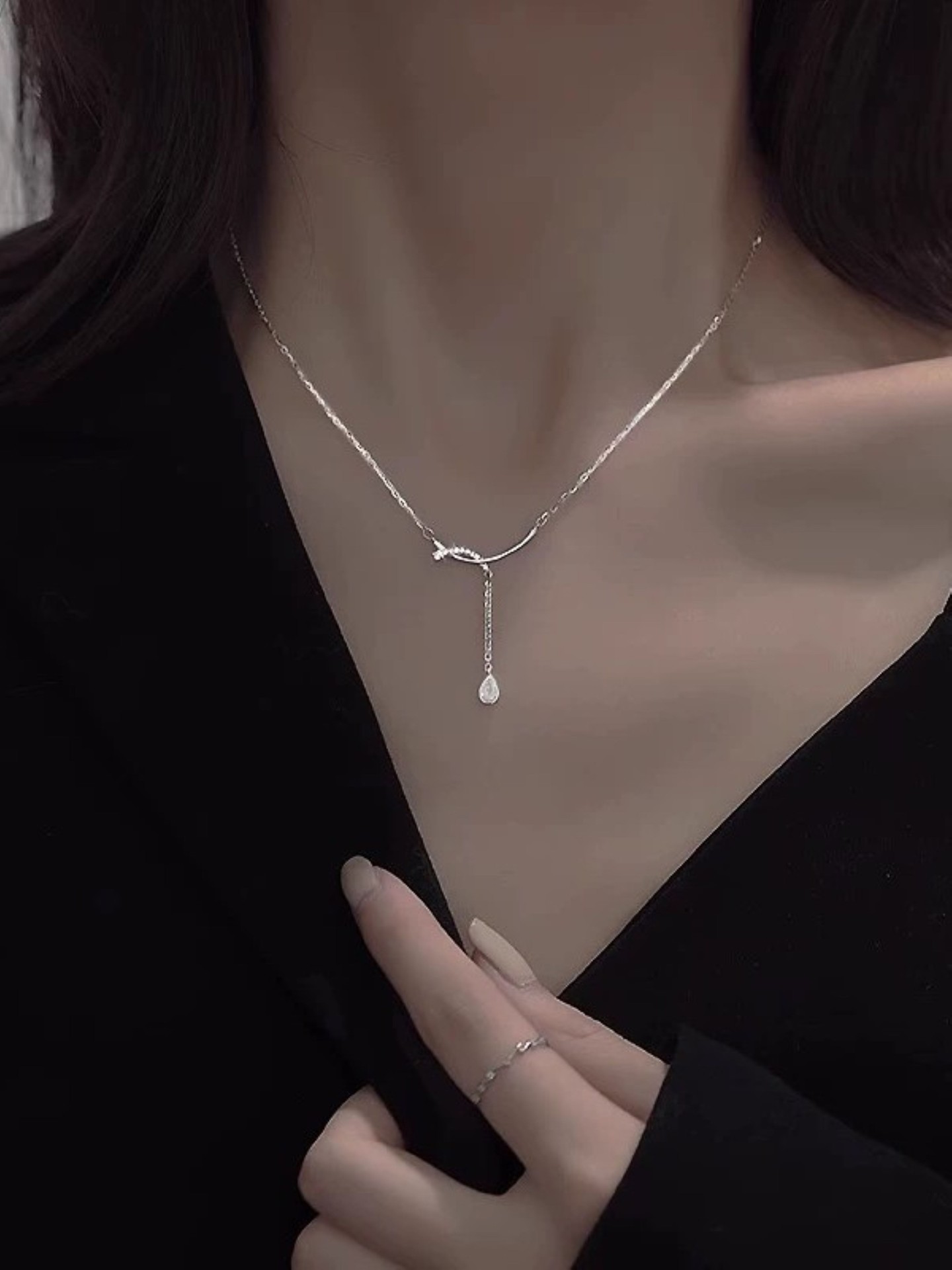Water Drop Artificial jewellery - Pendant Necklace