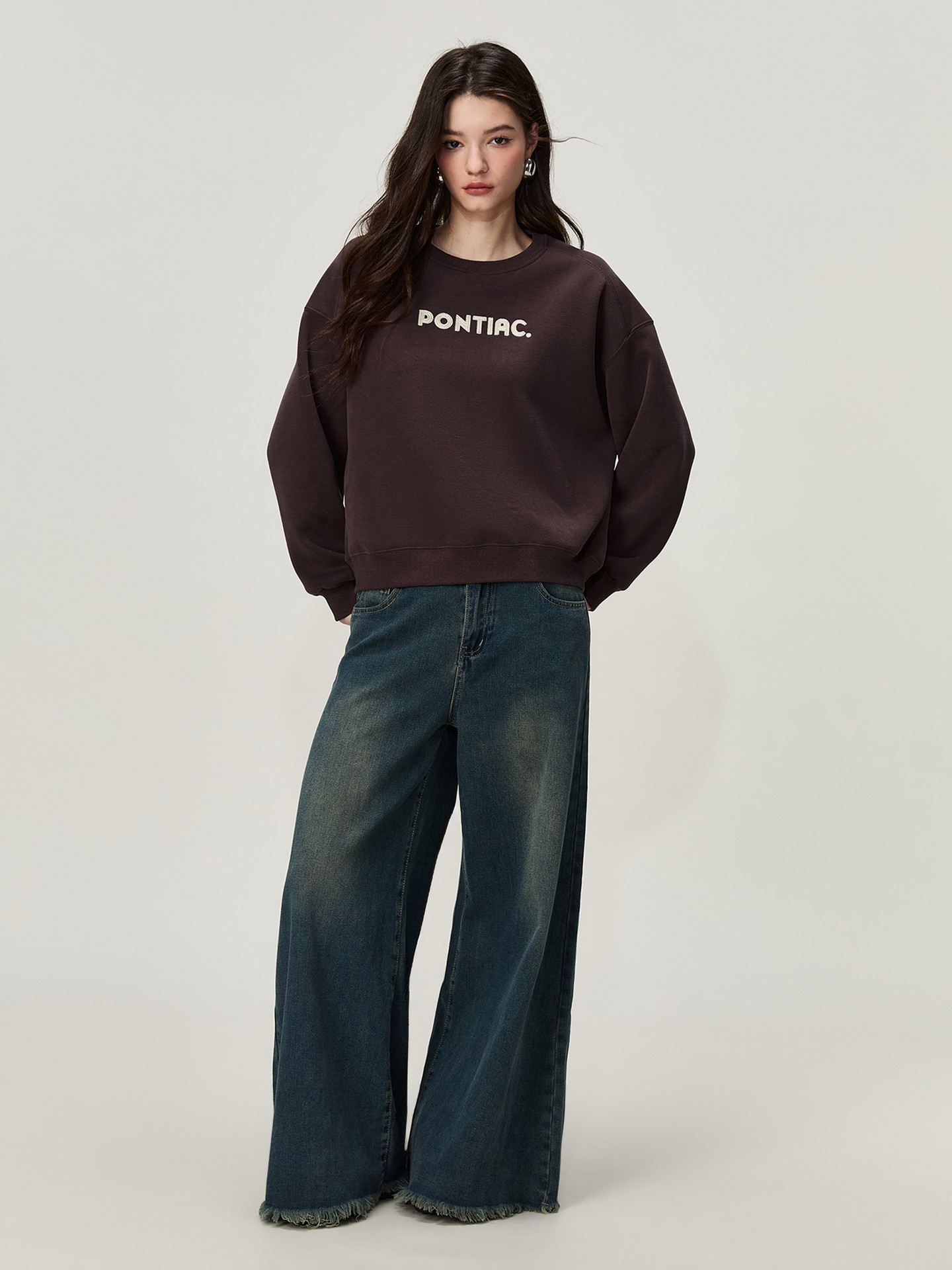 Fleece Lined Pullover Sweatshirt