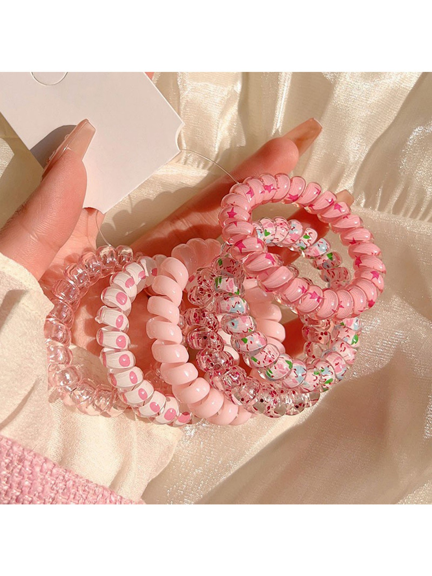 6 Pcs Circular Ring Hair Tie