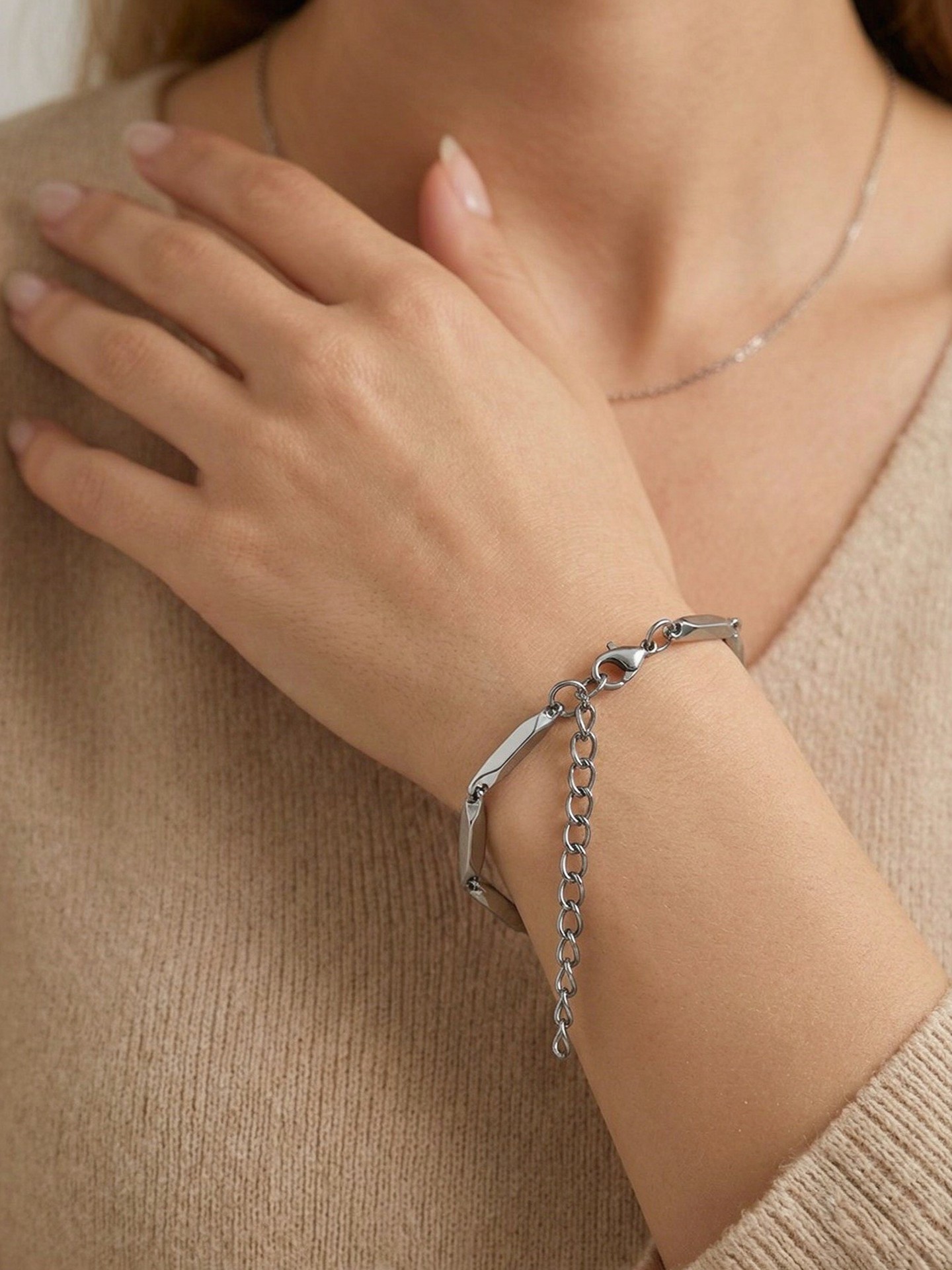 Geometric Fashion Bracelet