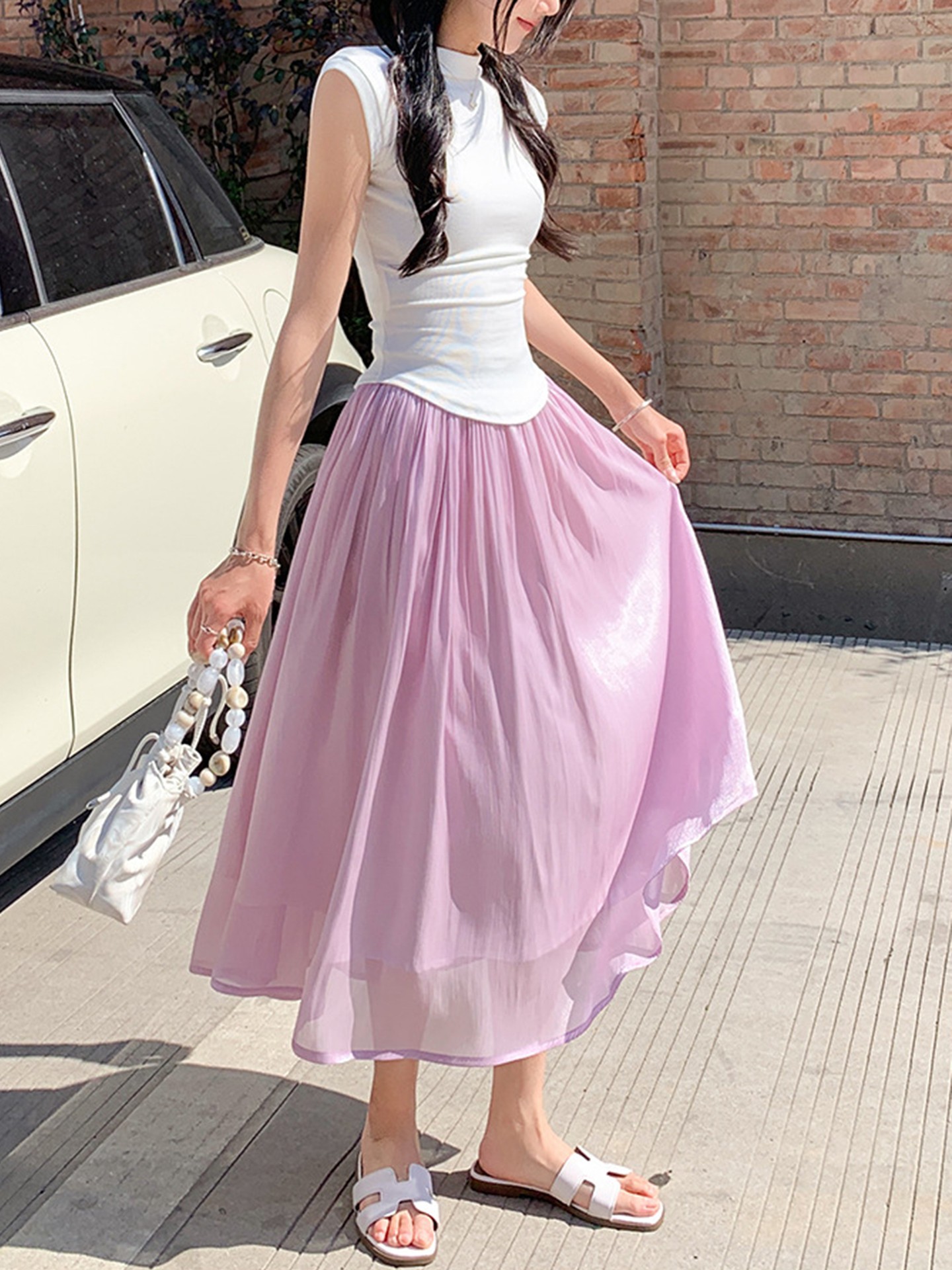Shiny Circuler Skirt