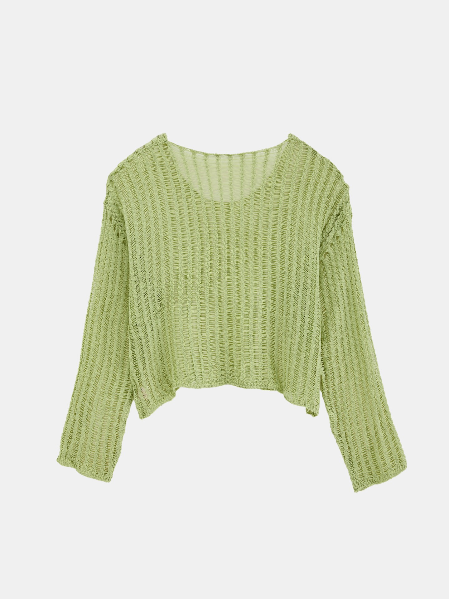 Openwork Knit Pullover