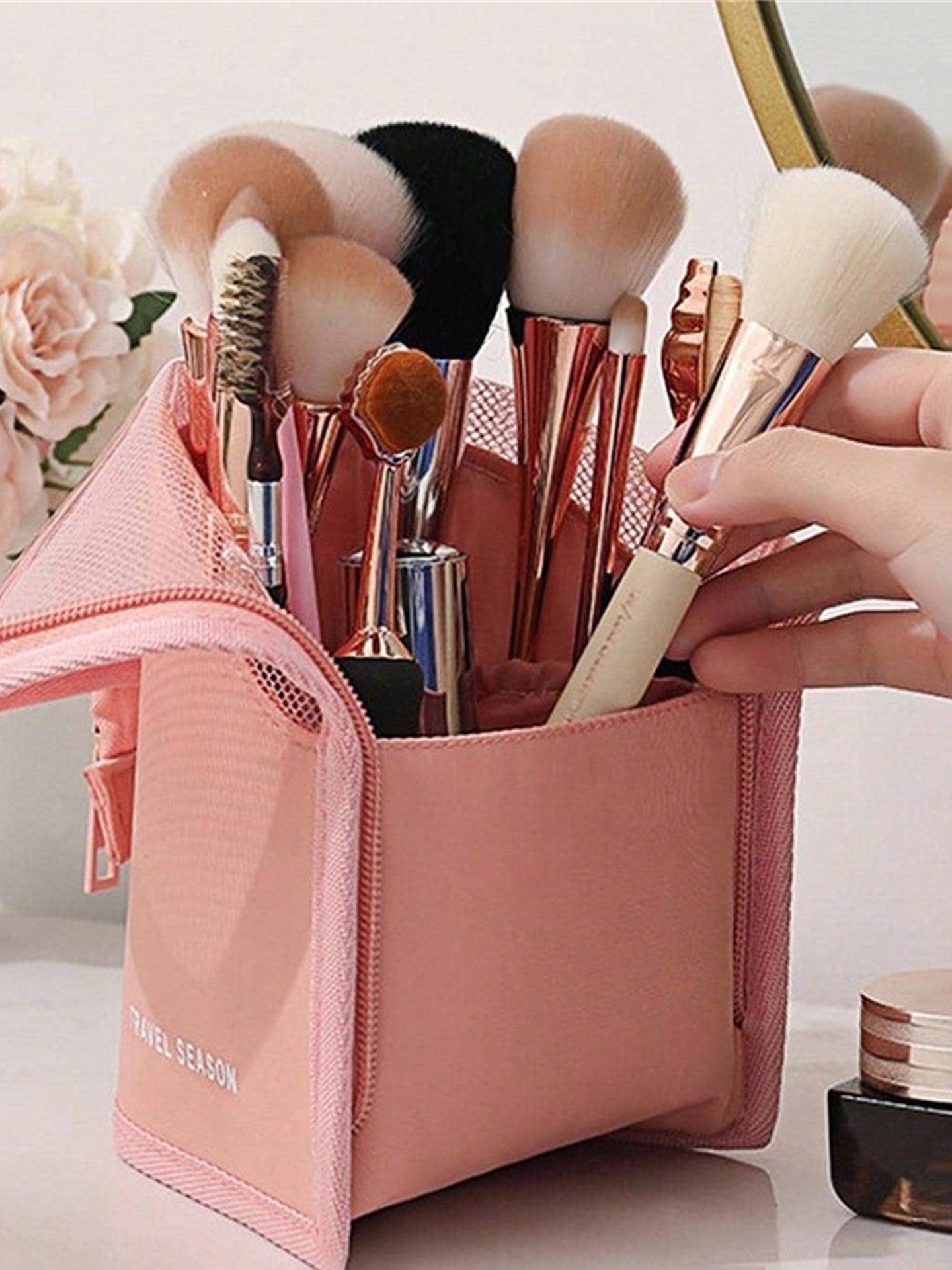Patchwork Makeup Bag