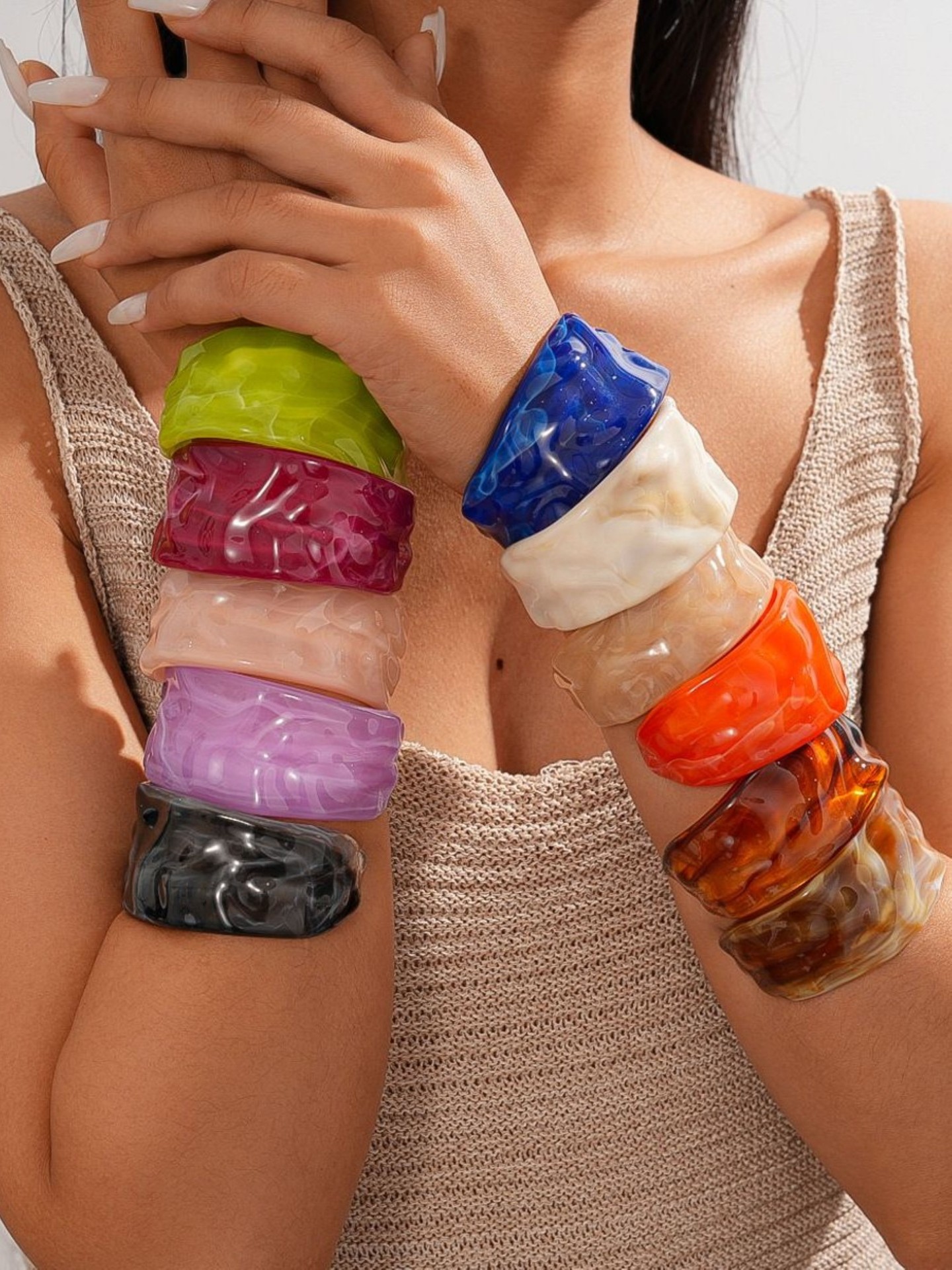 1pc Texture Bangle Bracelets