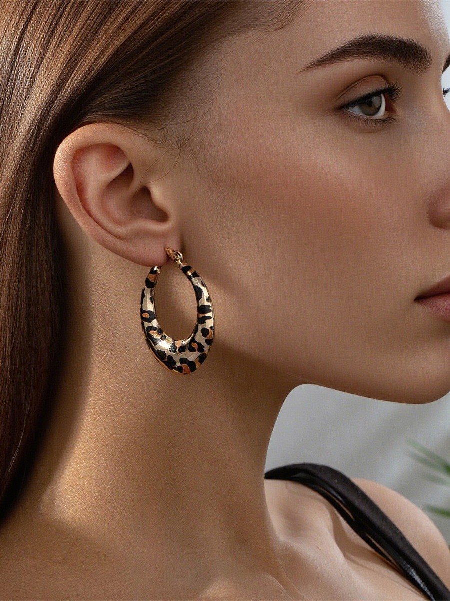 Circular Ring Hoop Earrings