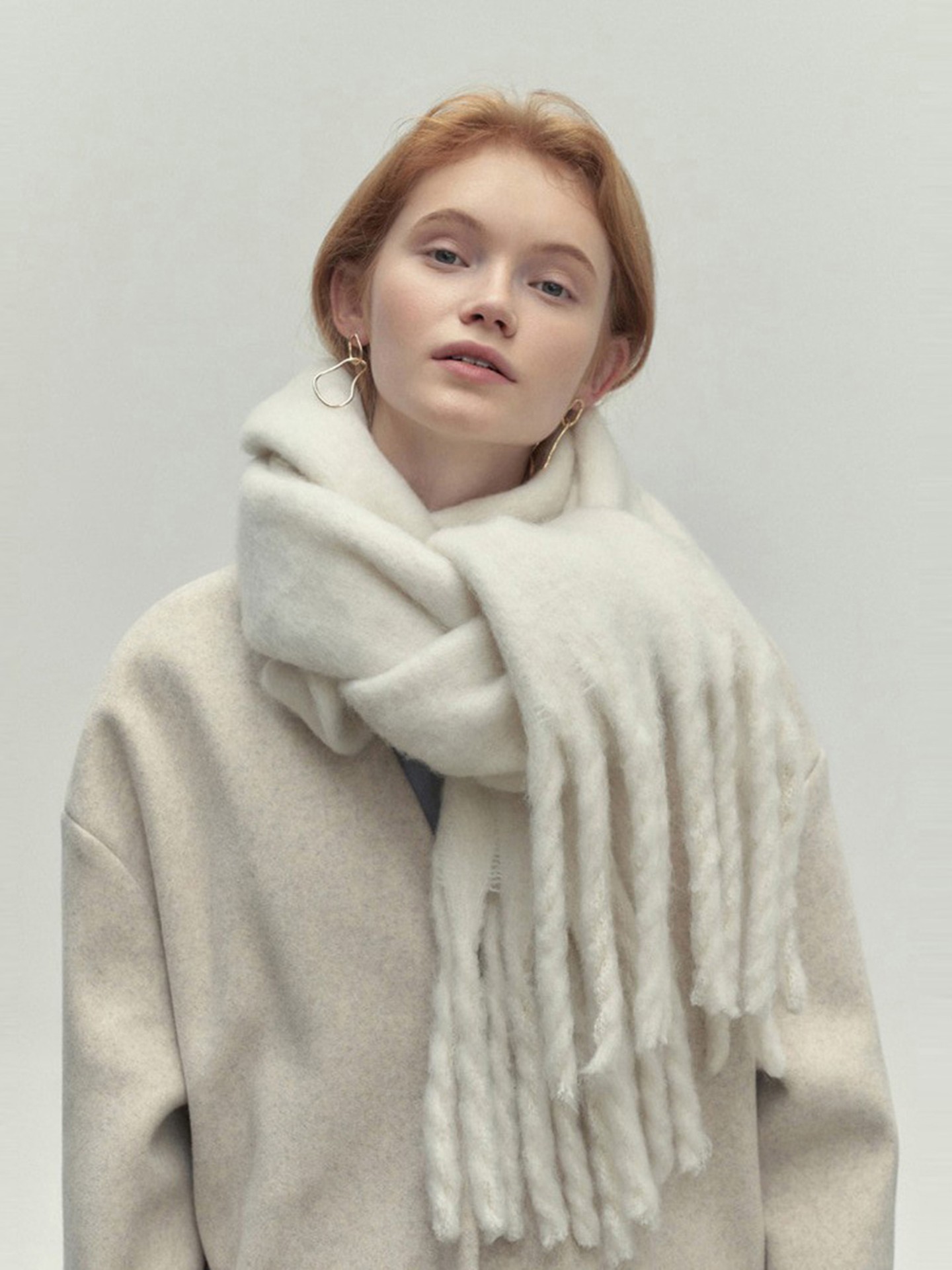 Cloud-Soft Fringe Scarf