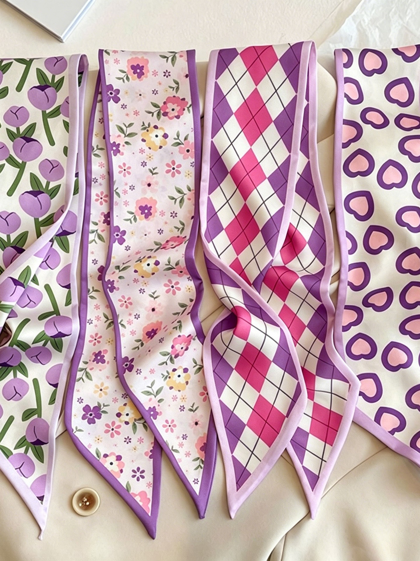 4Pcs Heart Twilly