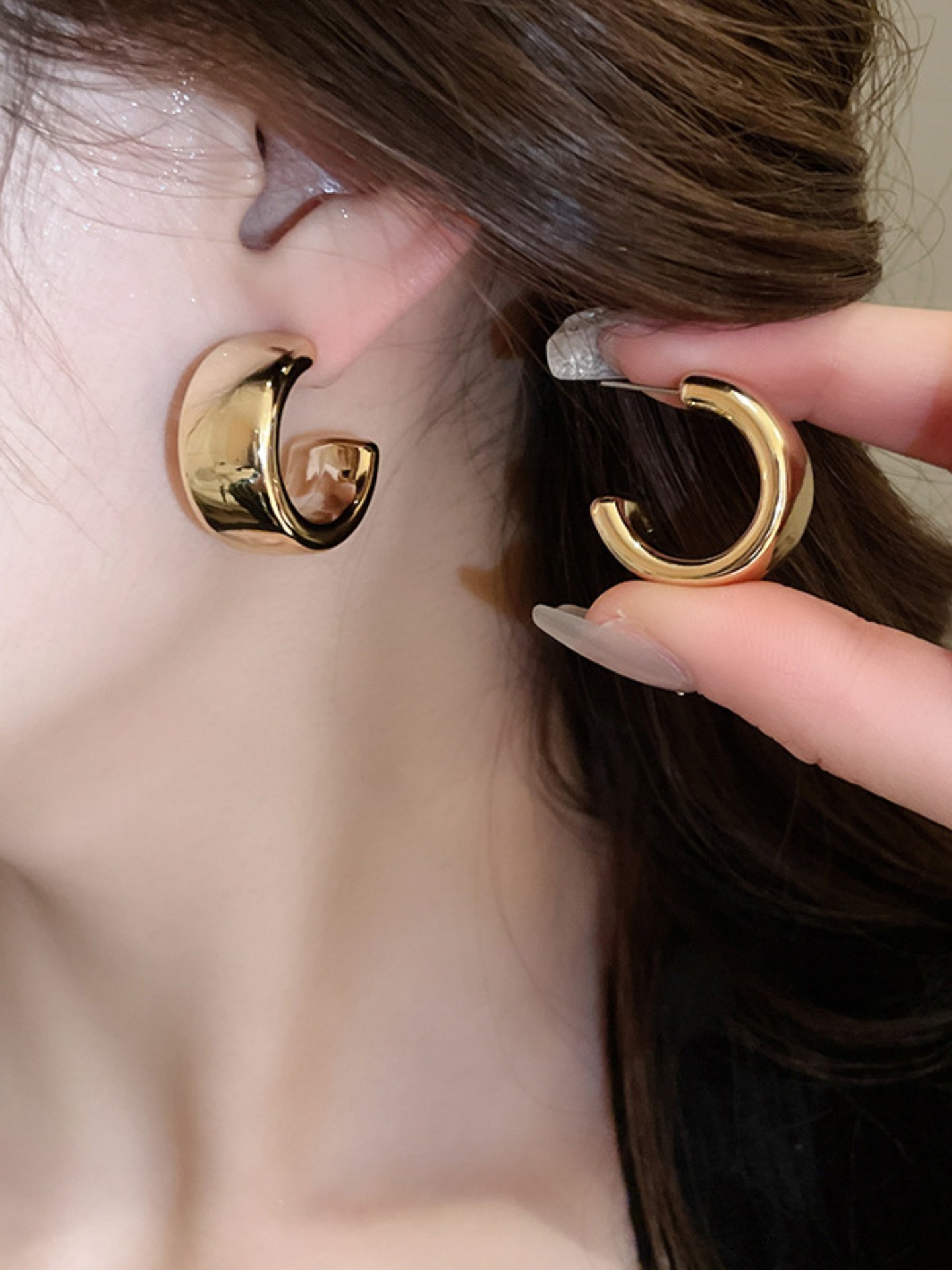 Geometric Artificial Jewellery - Hoop