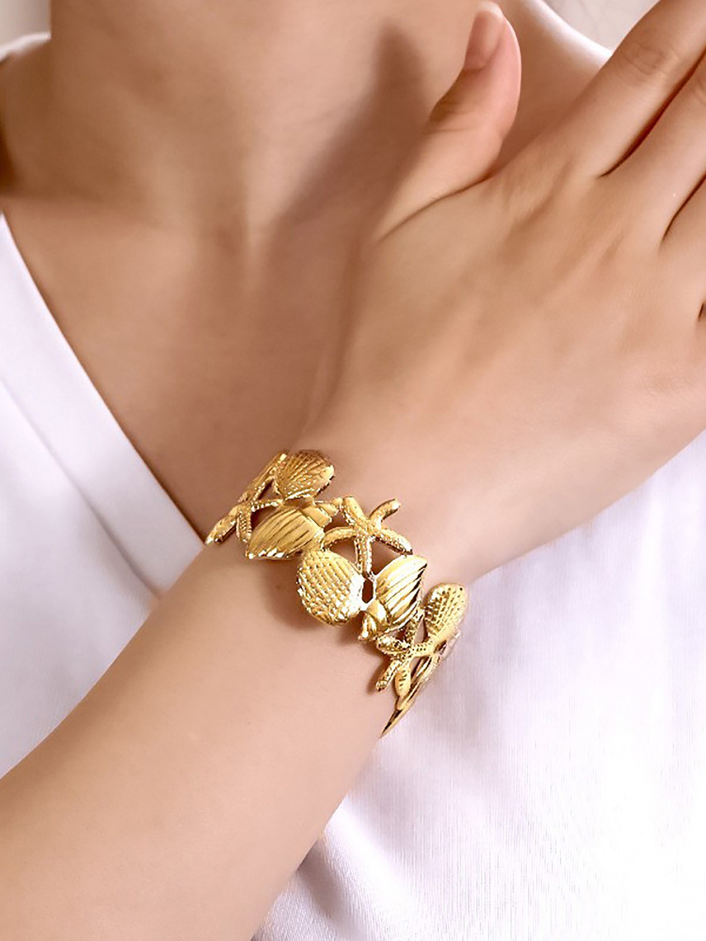 Shell Bangle Bracelets