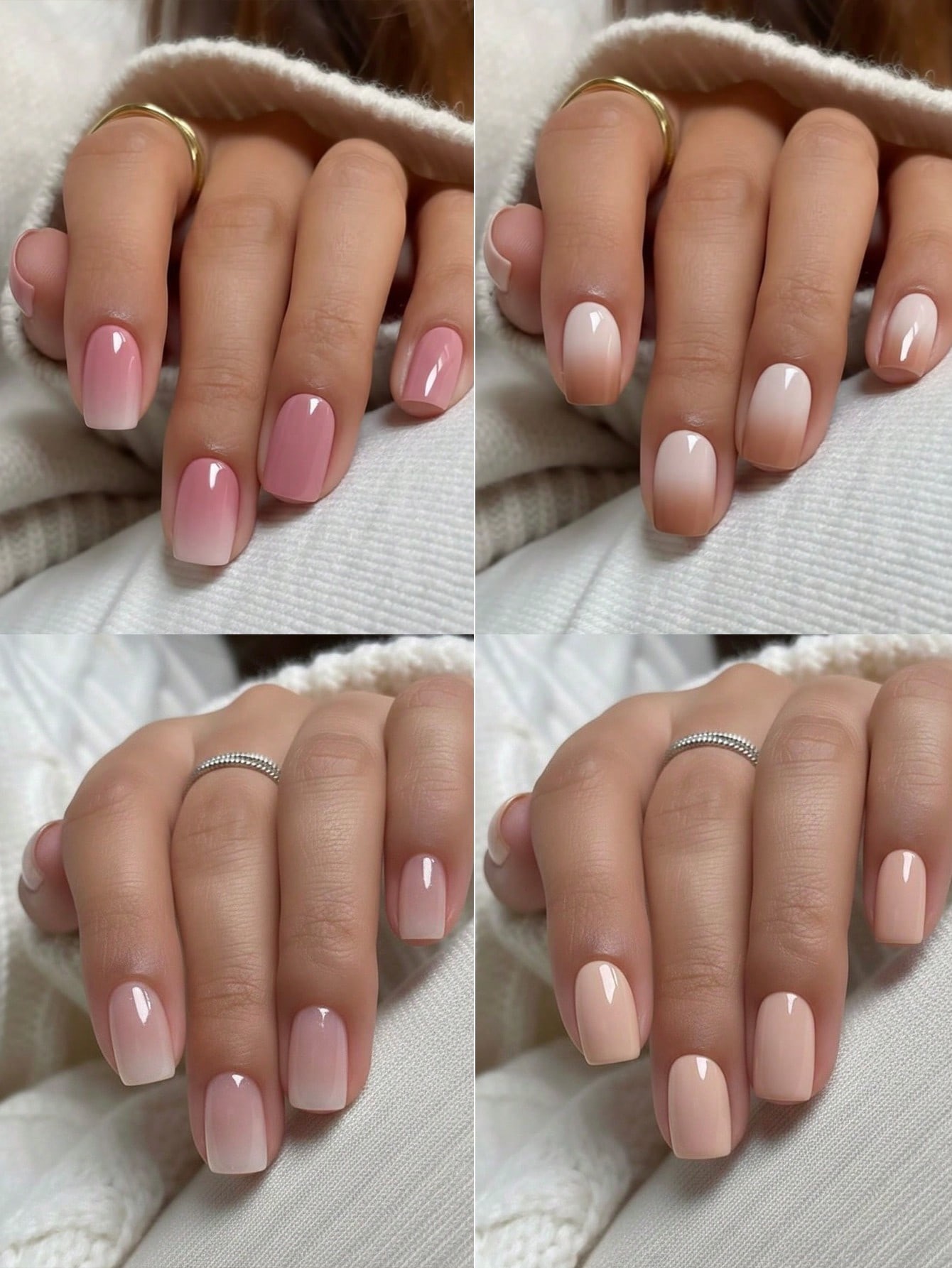 96pcs Gradient Artificial Nails