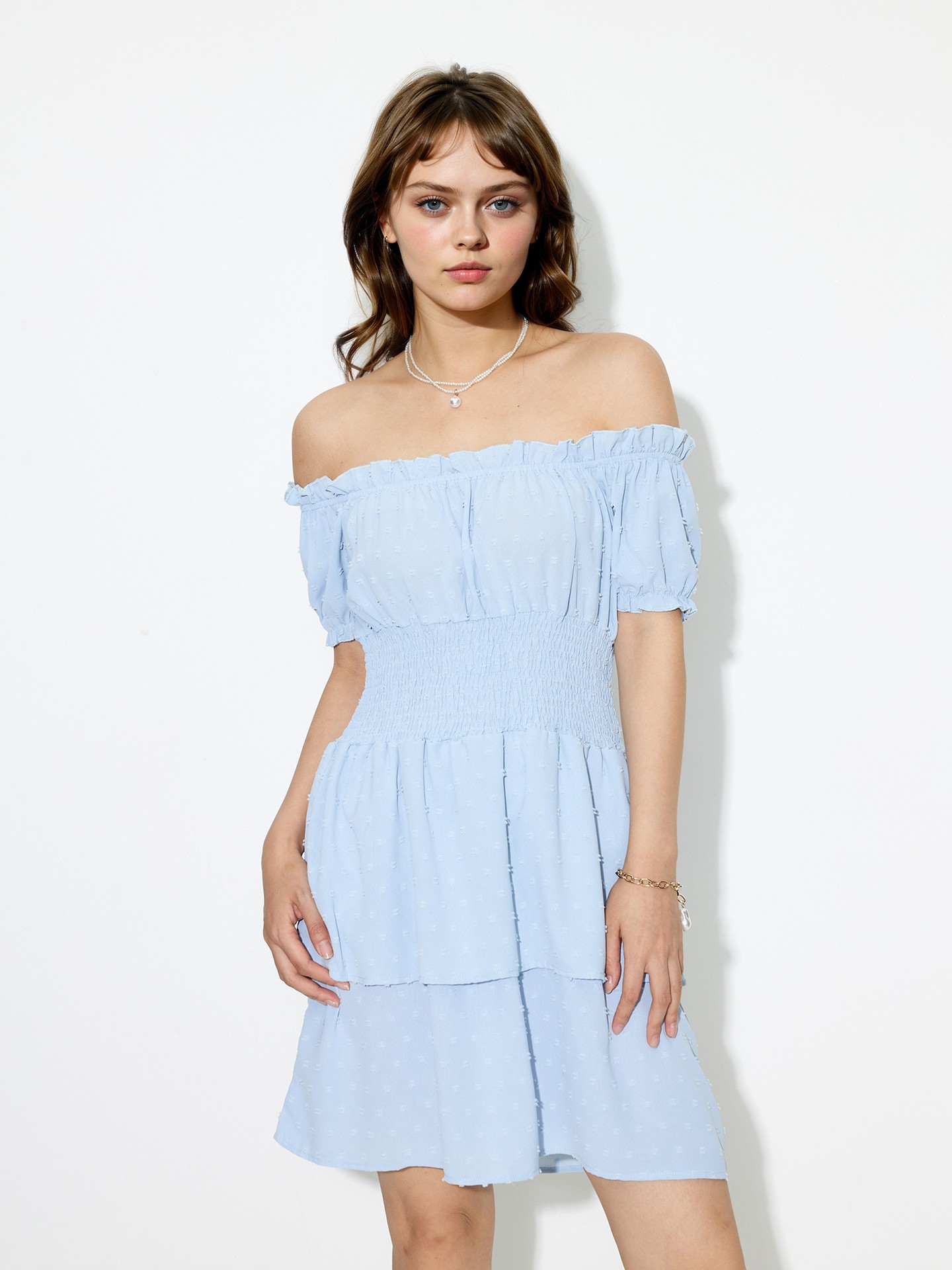 Smocking A-Line Dress