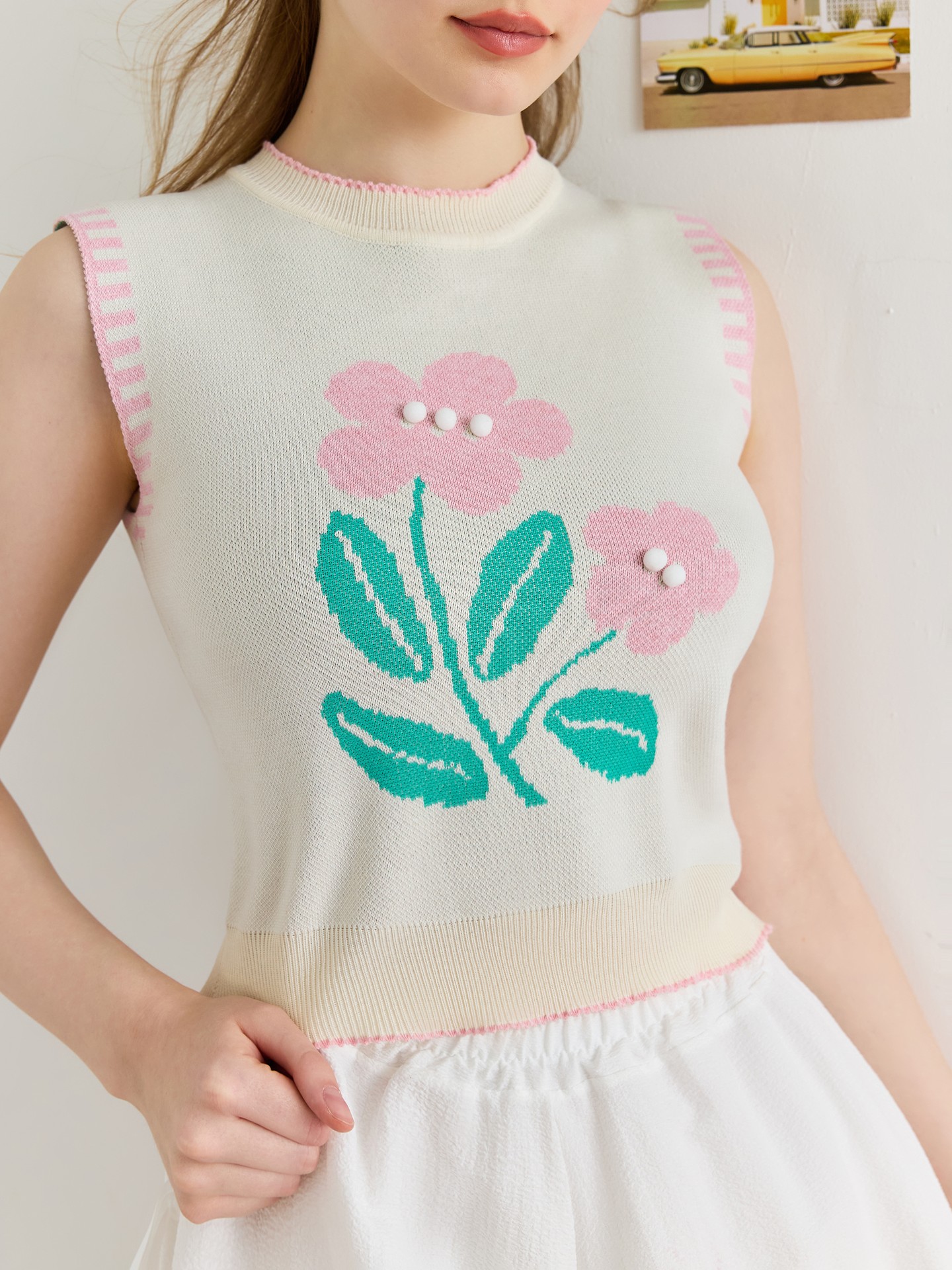 Beaded Knit Top