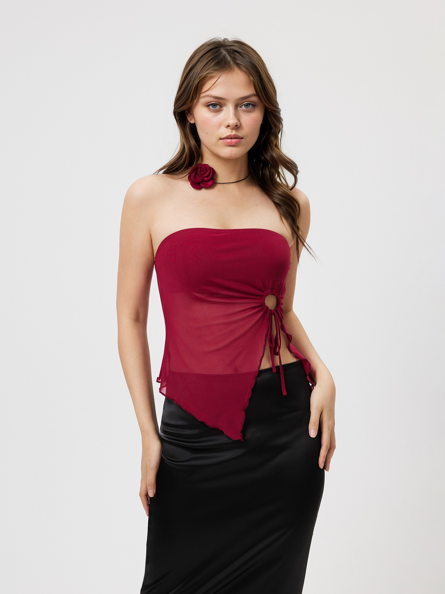 Drawstring Tube Top