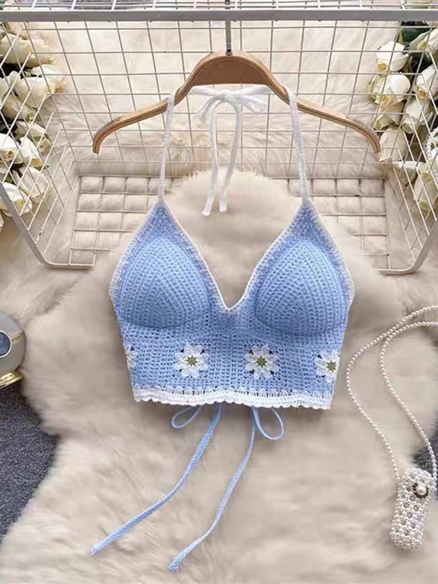 Crochet Knit Top