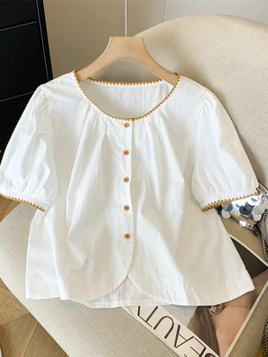 Puff Sleeve Jacquard Peplum Top | Savana | Bestsellers