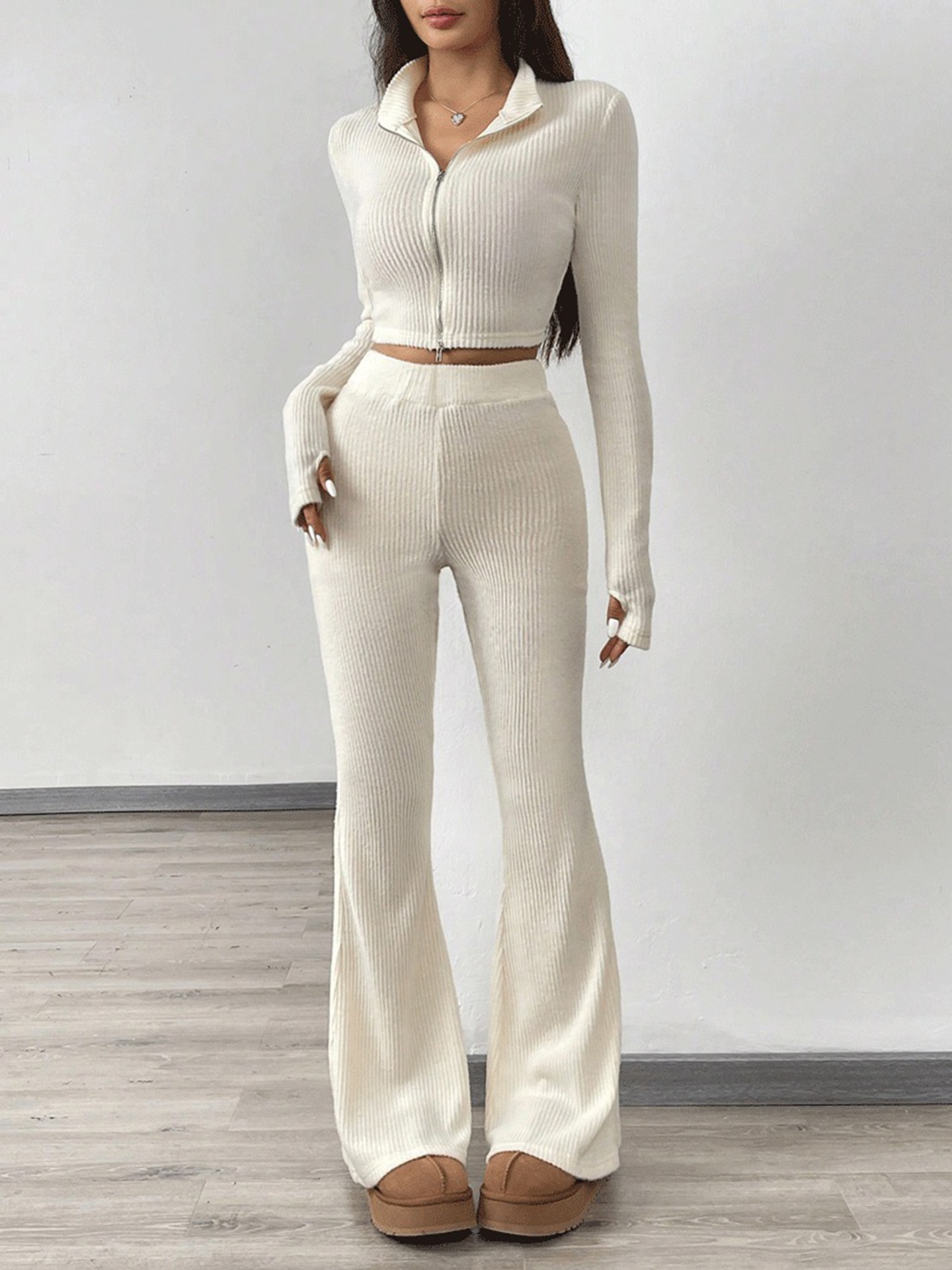 Two-way Zipper Co-ord Set