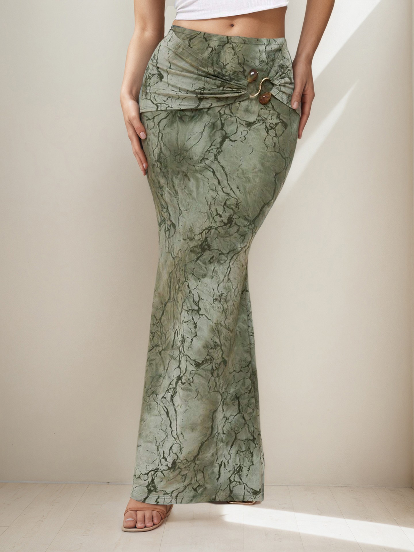 Twist A-Line Skirt