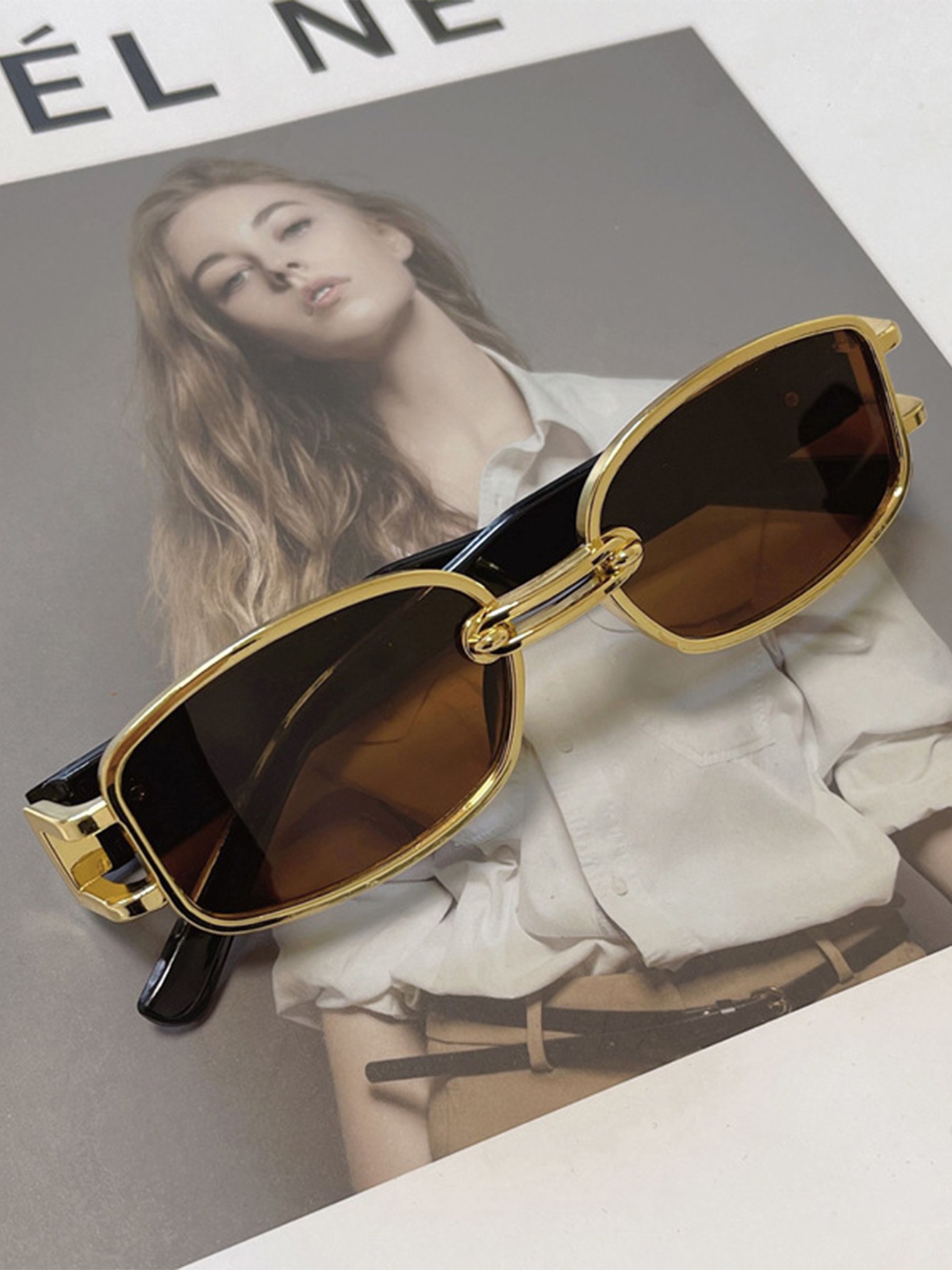 Solid Retro Sunglasses