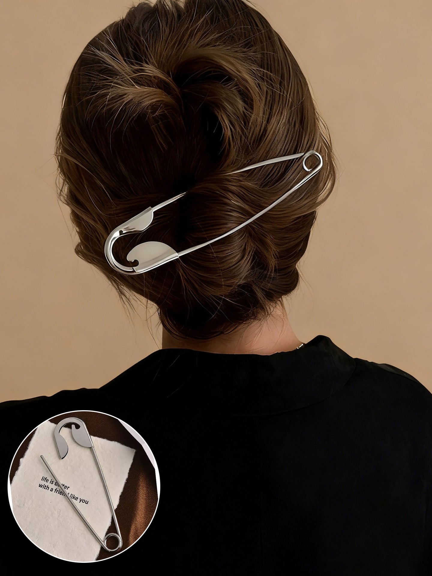 Metal Detail Hairpin