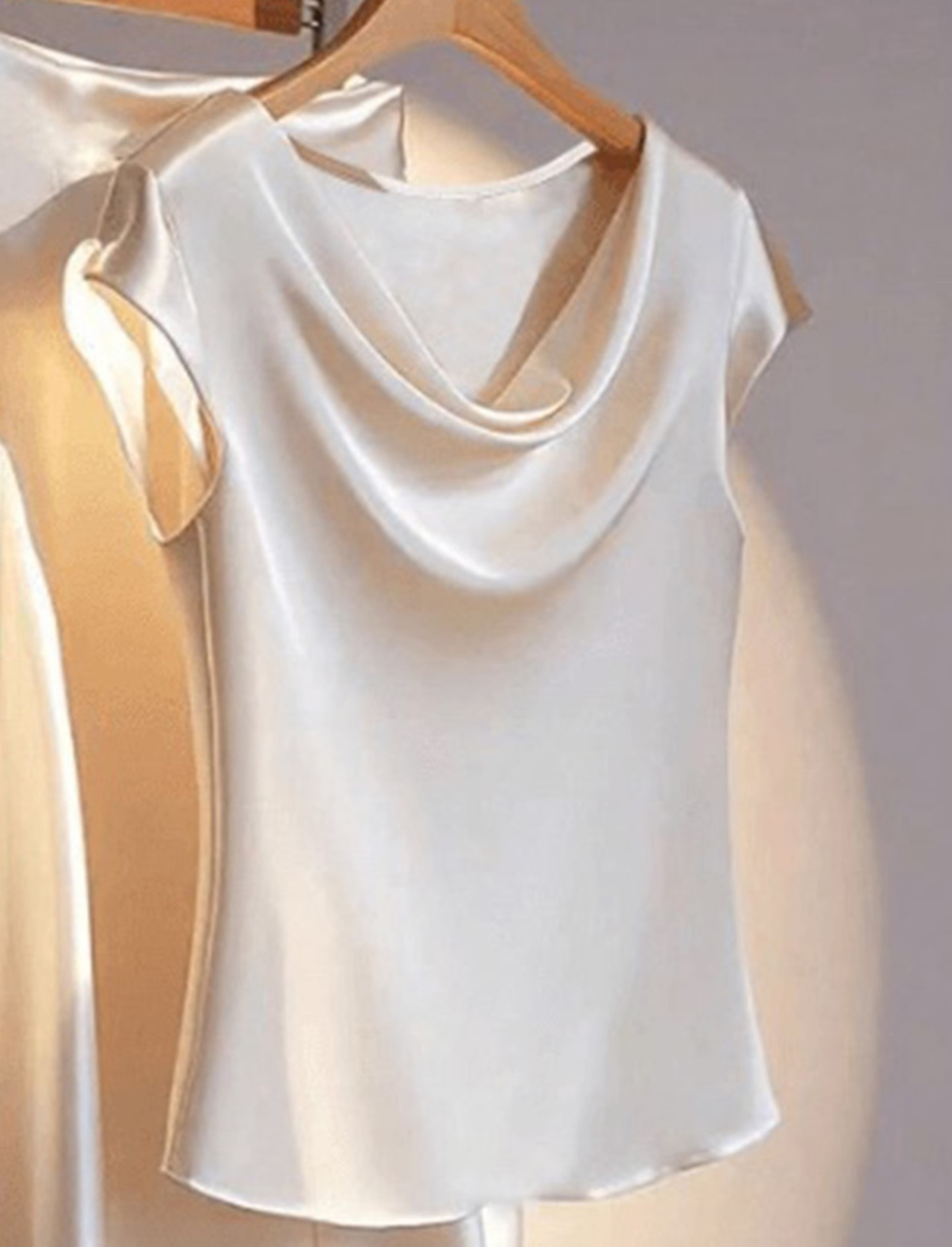 Elegant Cap Sleeve Draped top